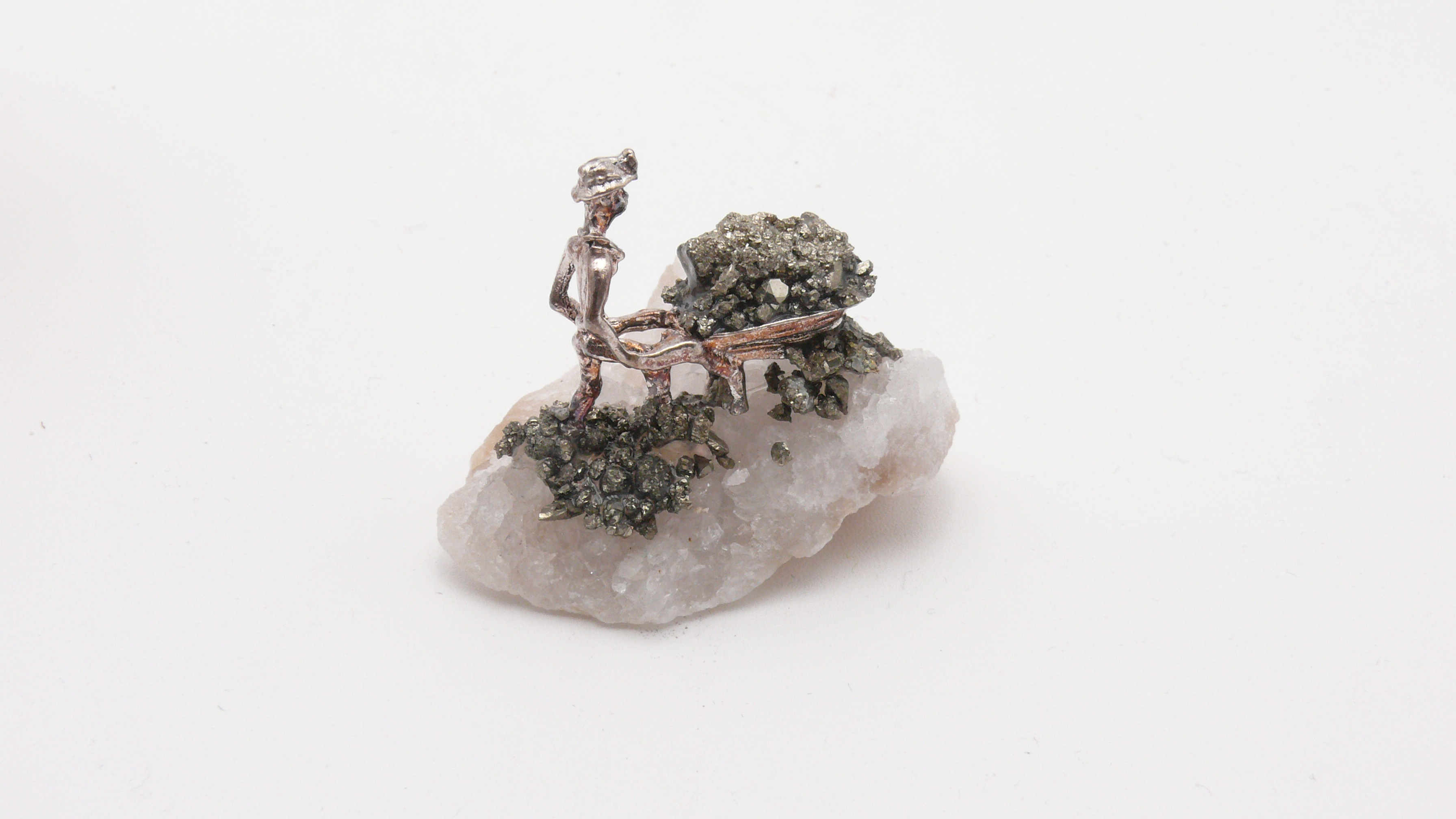 Edelsteine - Quartz mit Figur