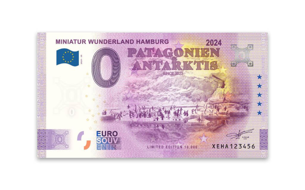 Euro-Souvenir-Banknote Motif "Friedenstaube" (2023-25)