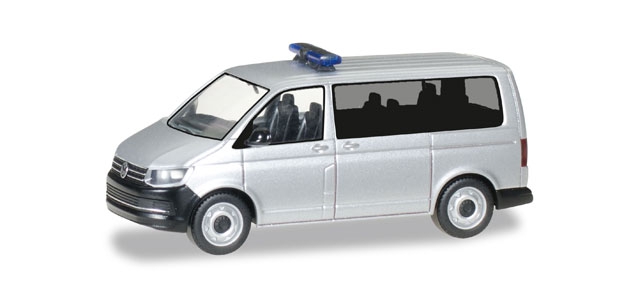 Herpa 012911 MiKi VW T6 Bus Silver Metallic Model H0 1:87