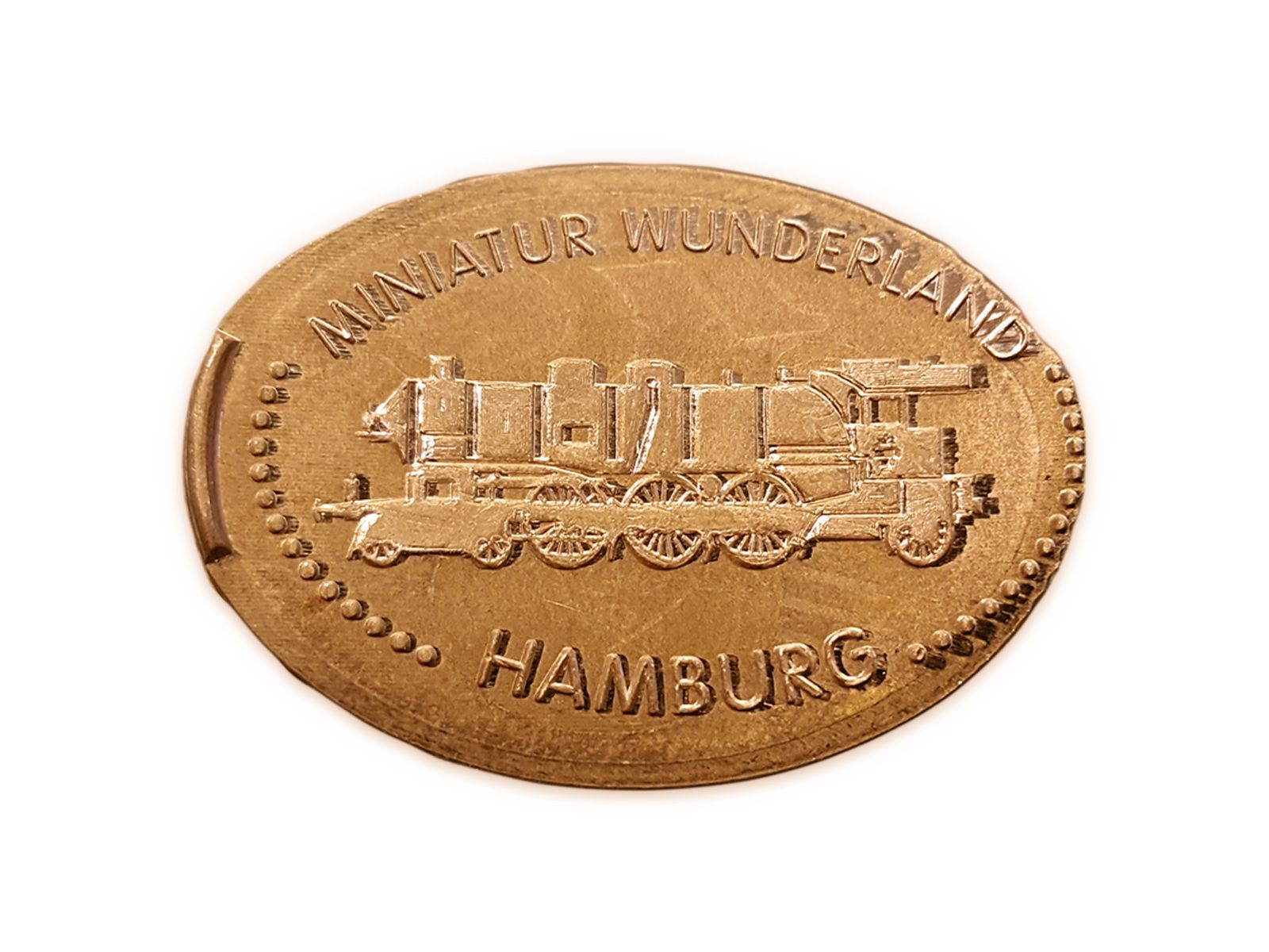 Elongated Coin Motif "Steamtrain"