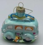 Weihnachtsbaumschmuck Auto hellblau Weihnachtsbaumschmuck Auto hellblau