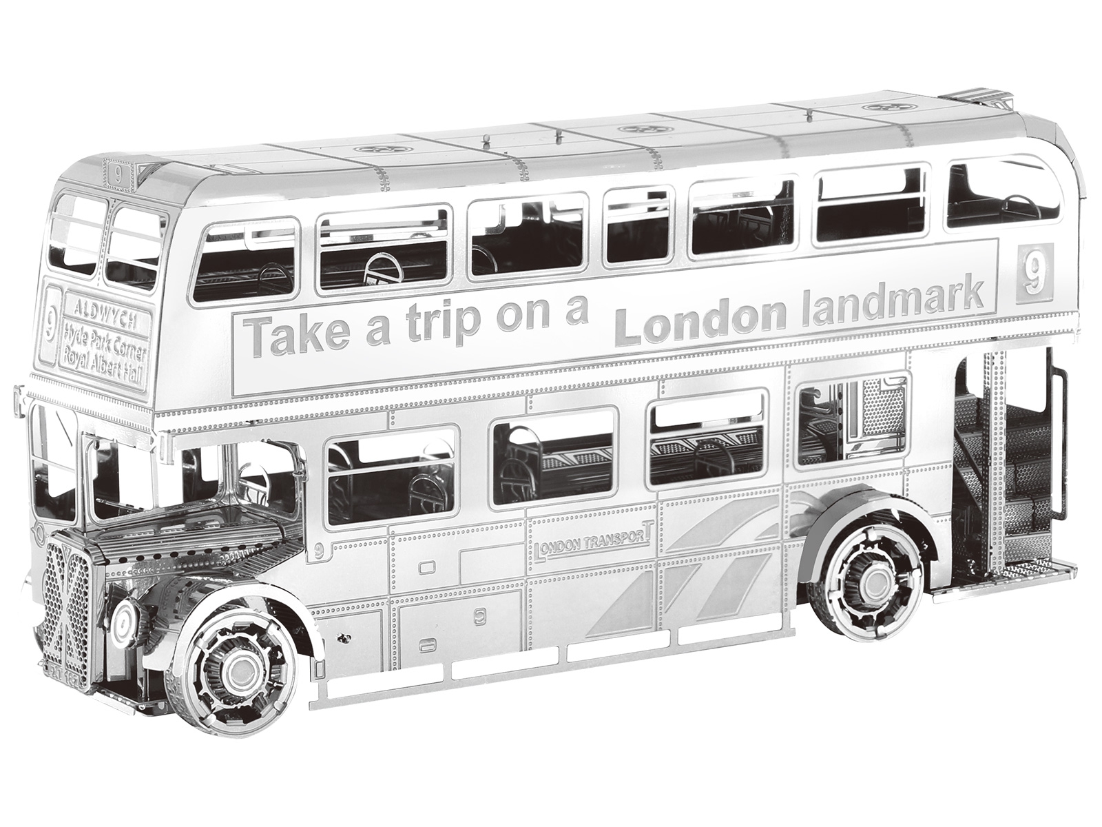 3D Metal Model London Bus
