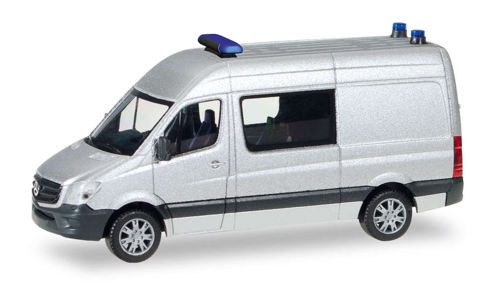 Herpa 012959 MiKi Mercedes Benz Sprinter Silver Model H0 1:87