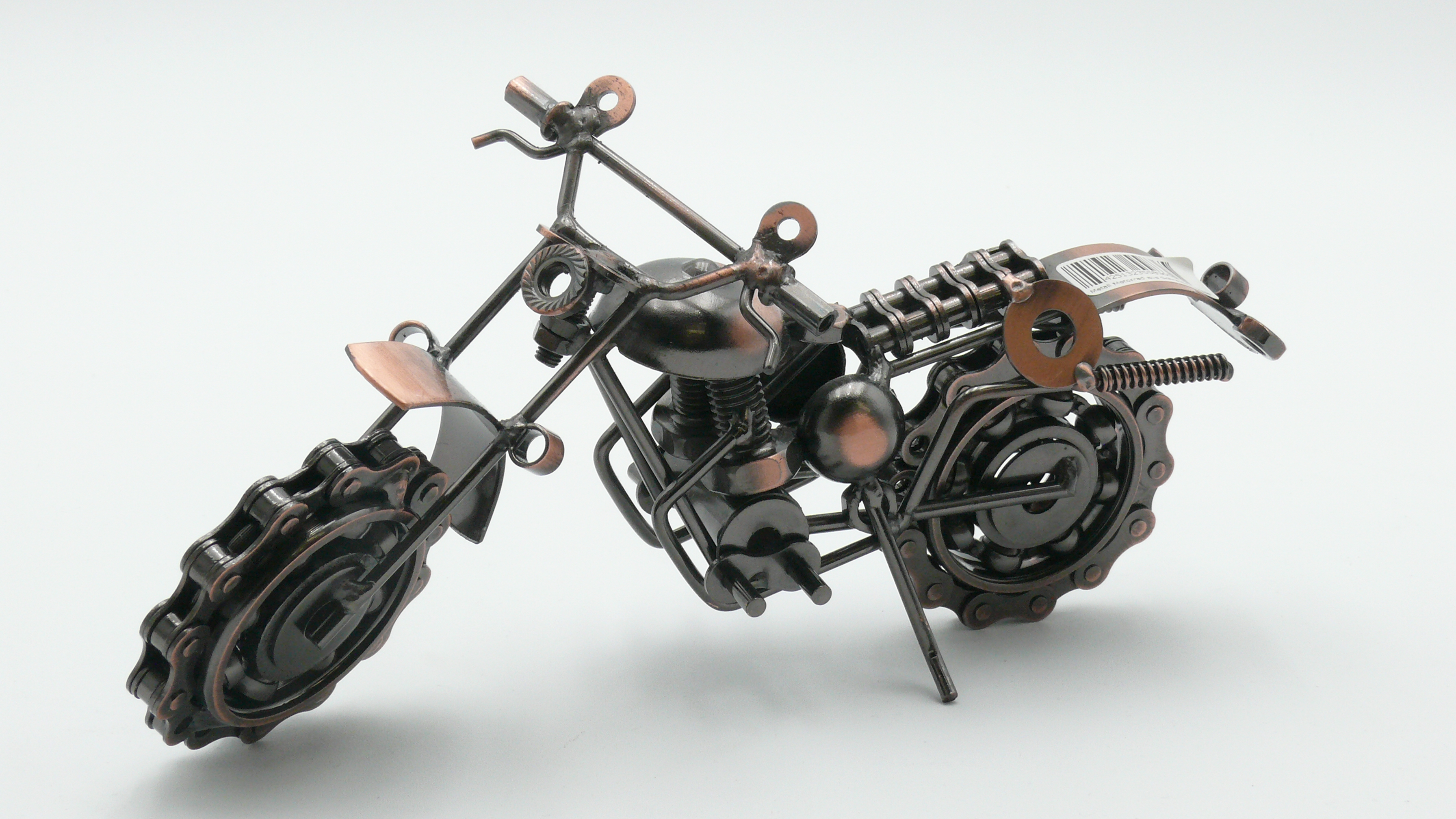 Metall Motorrad aus Schrauben - Cross
