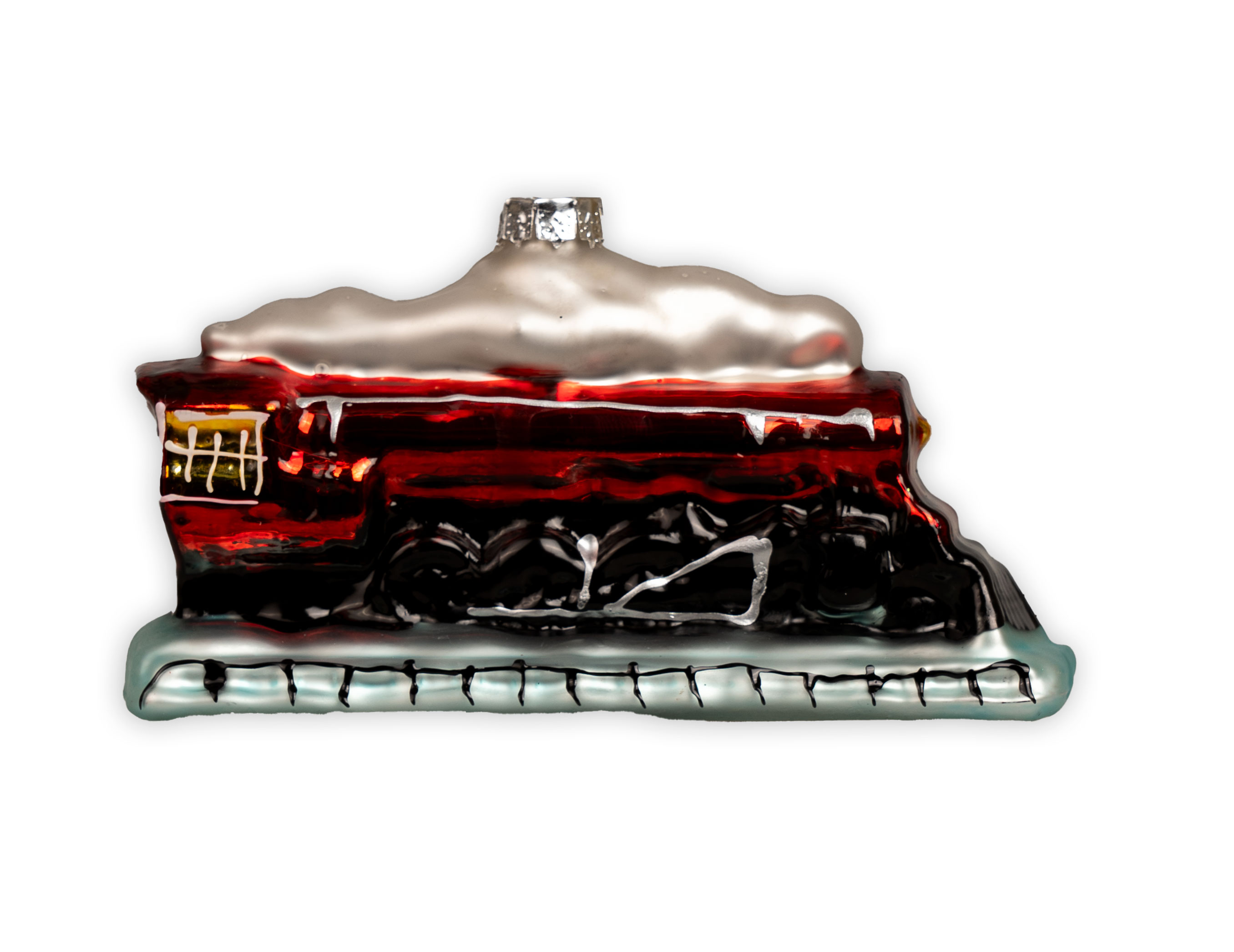 Weihnachtsbaumschmuck Lok rot/schwarz Weihnachtsbaumschmuck Lok rot/schwarz