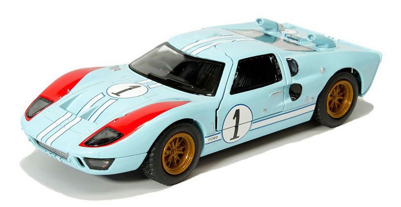 KINSMART 1966 Ford GT40 MKII Light Blue, Bronze, Black - 1:32  KINSMART 1966 Ford GT40 MKII Light Blue, Bronze, Black - 1:32