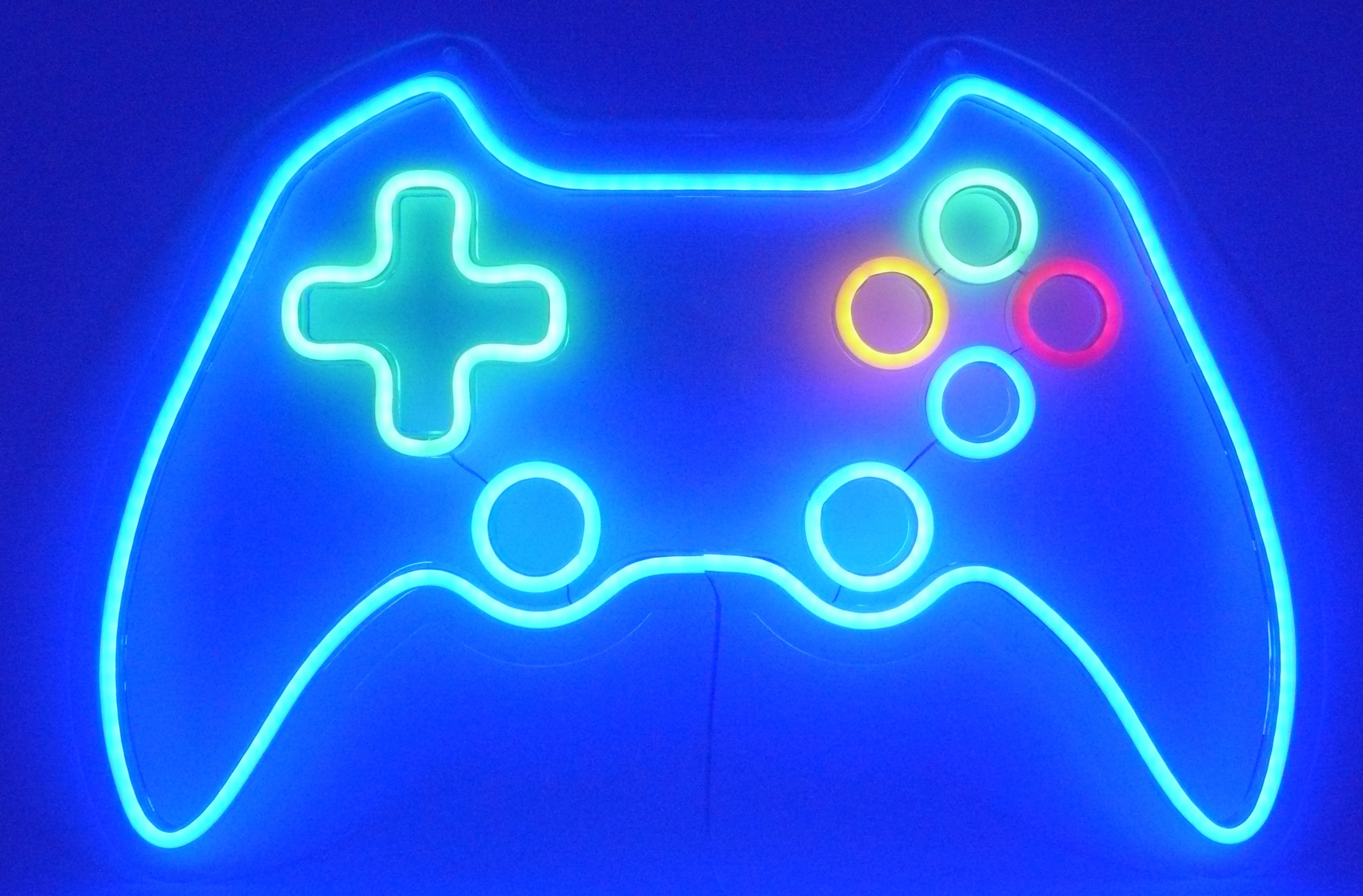 Neonlampe Gamepad