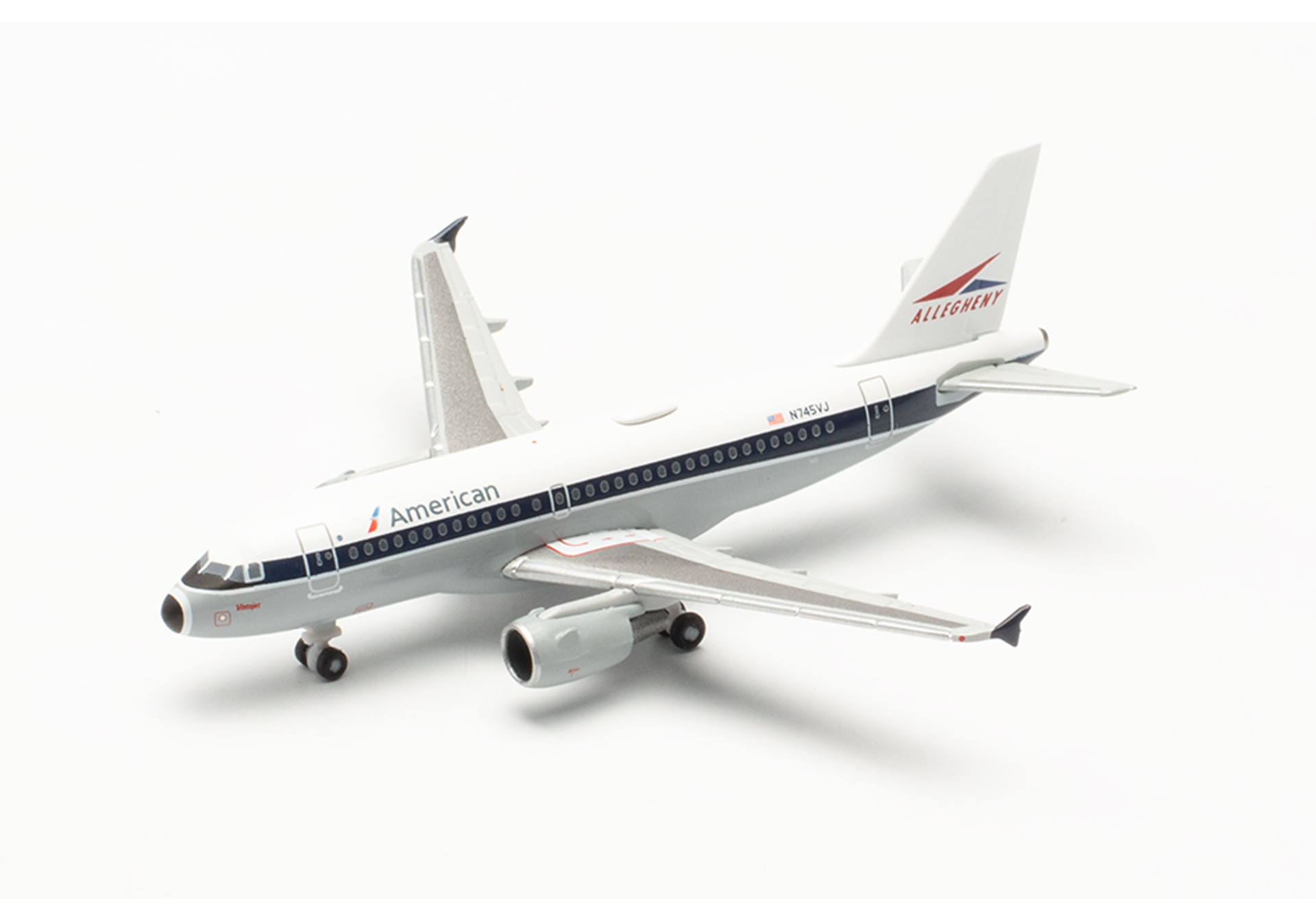 Herpa 536608 American Airlines Airbus A319 - Allegheny Heritage Livery – N745VJ 1:500