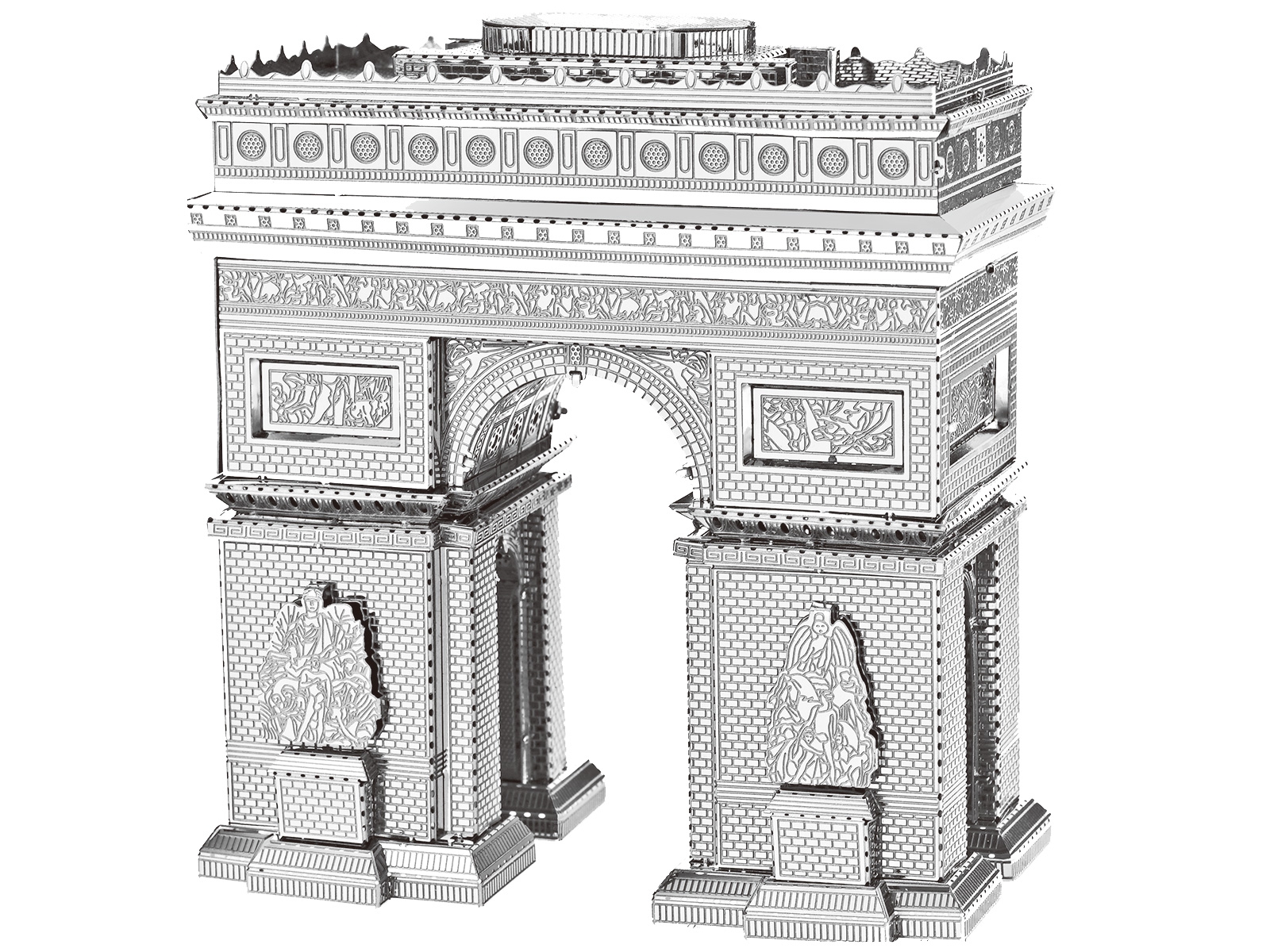 3D Metal Model Arc de Triomphe