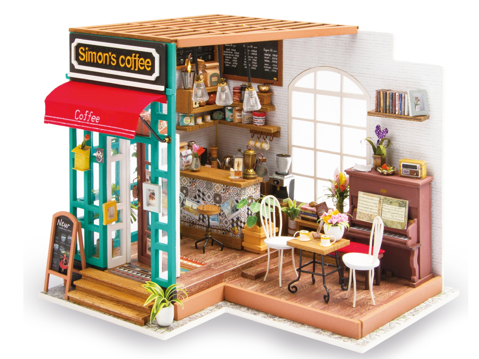 3D Wooden Puzzle Simon's Coffee