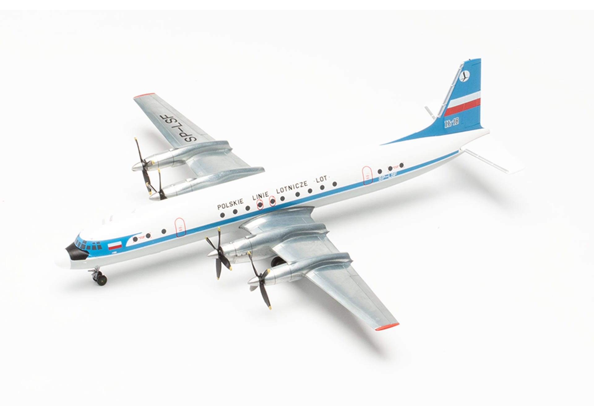 Herpa 572446 LOT Polish Airlines Ilyushin IL-18 – SP-LSF 1:200