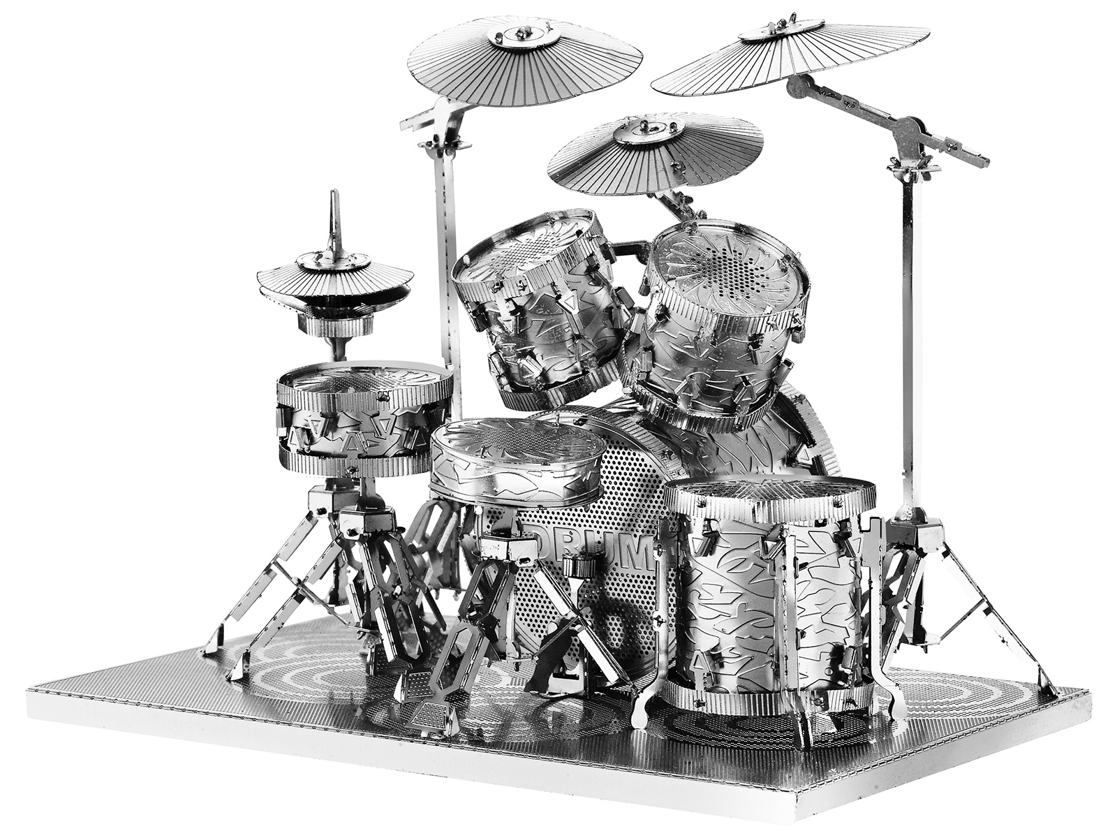 3D Metal Model Drum Set