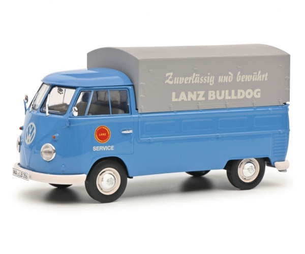 Schuco 450785800 VW T1 Pritsche Plane "LANZ" Modellfahrzeug 1:32