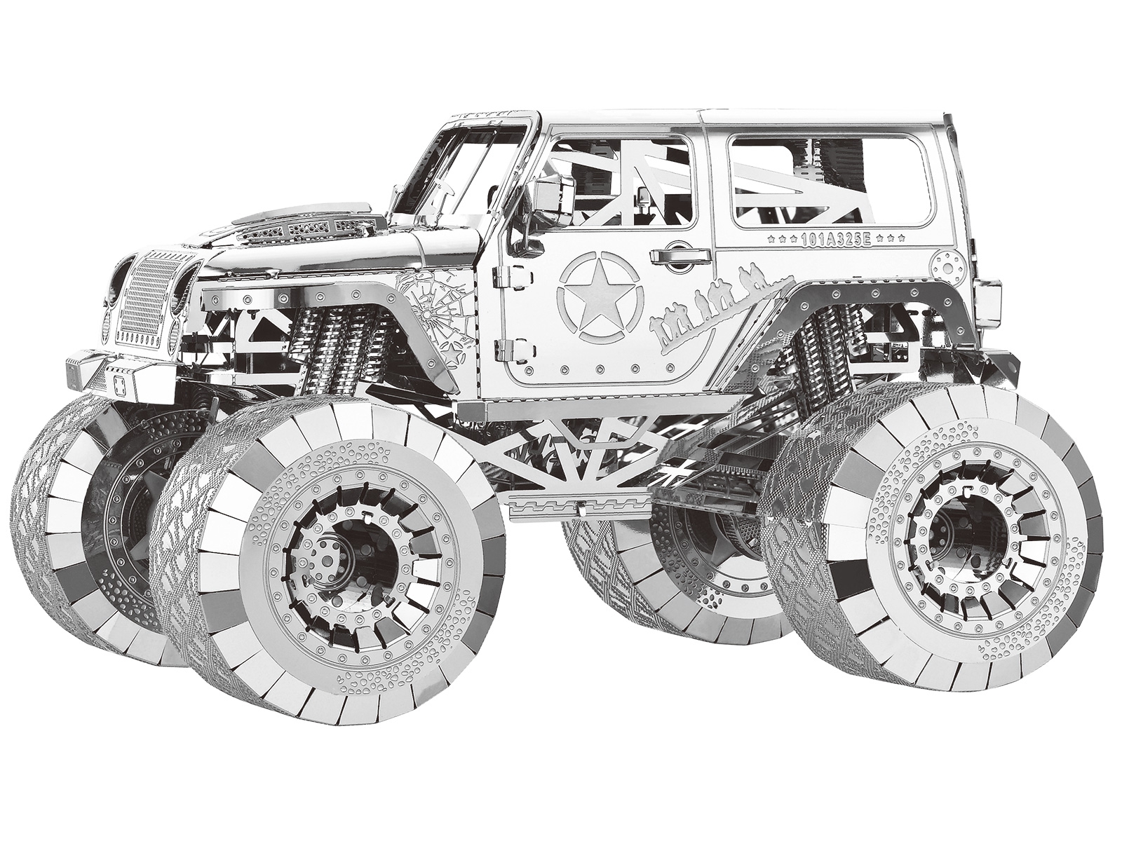 3D Metal Model Offroad Wrangler