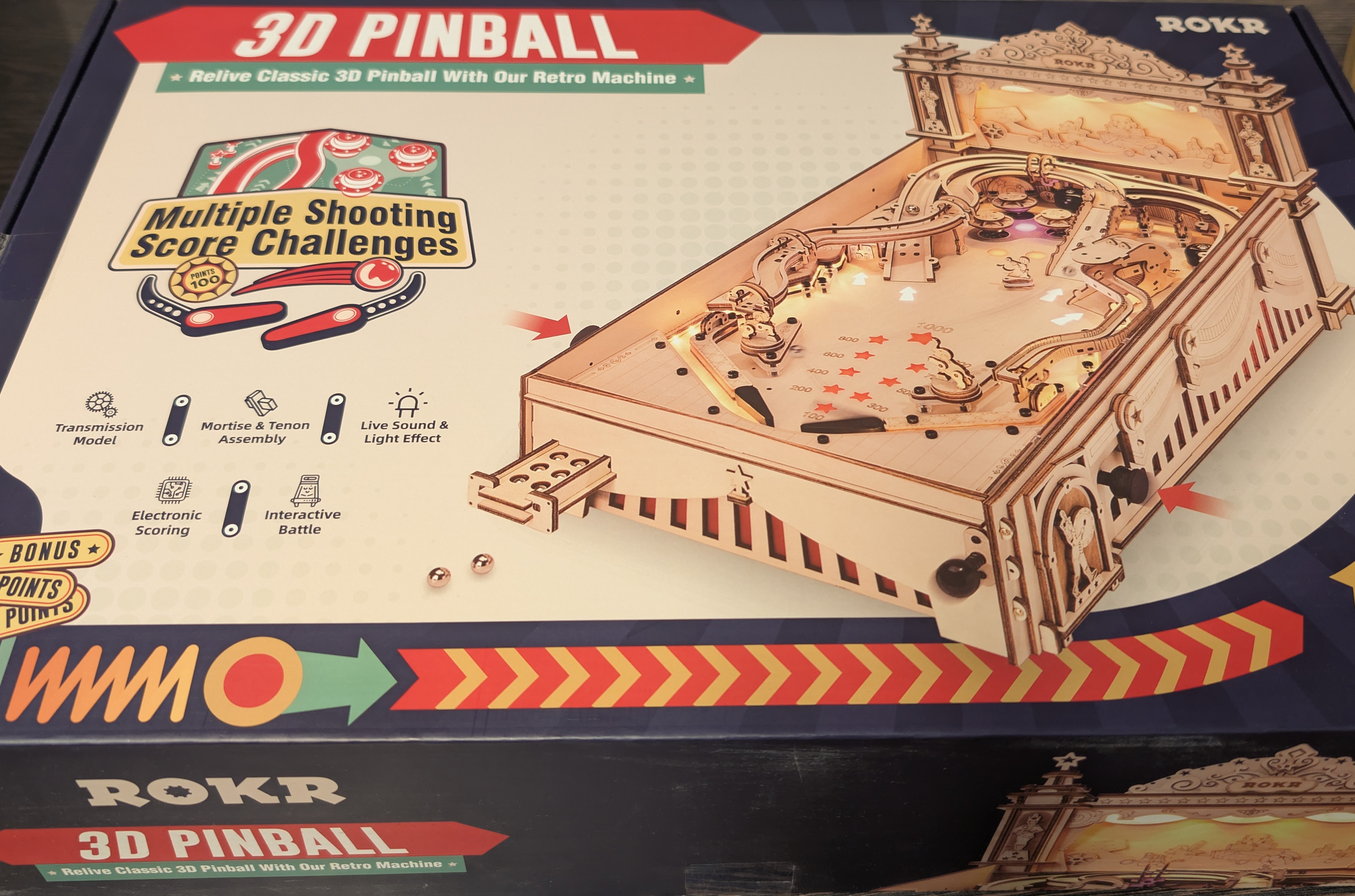 Holzbausatz - Flipper / 3D Pinball - EG01