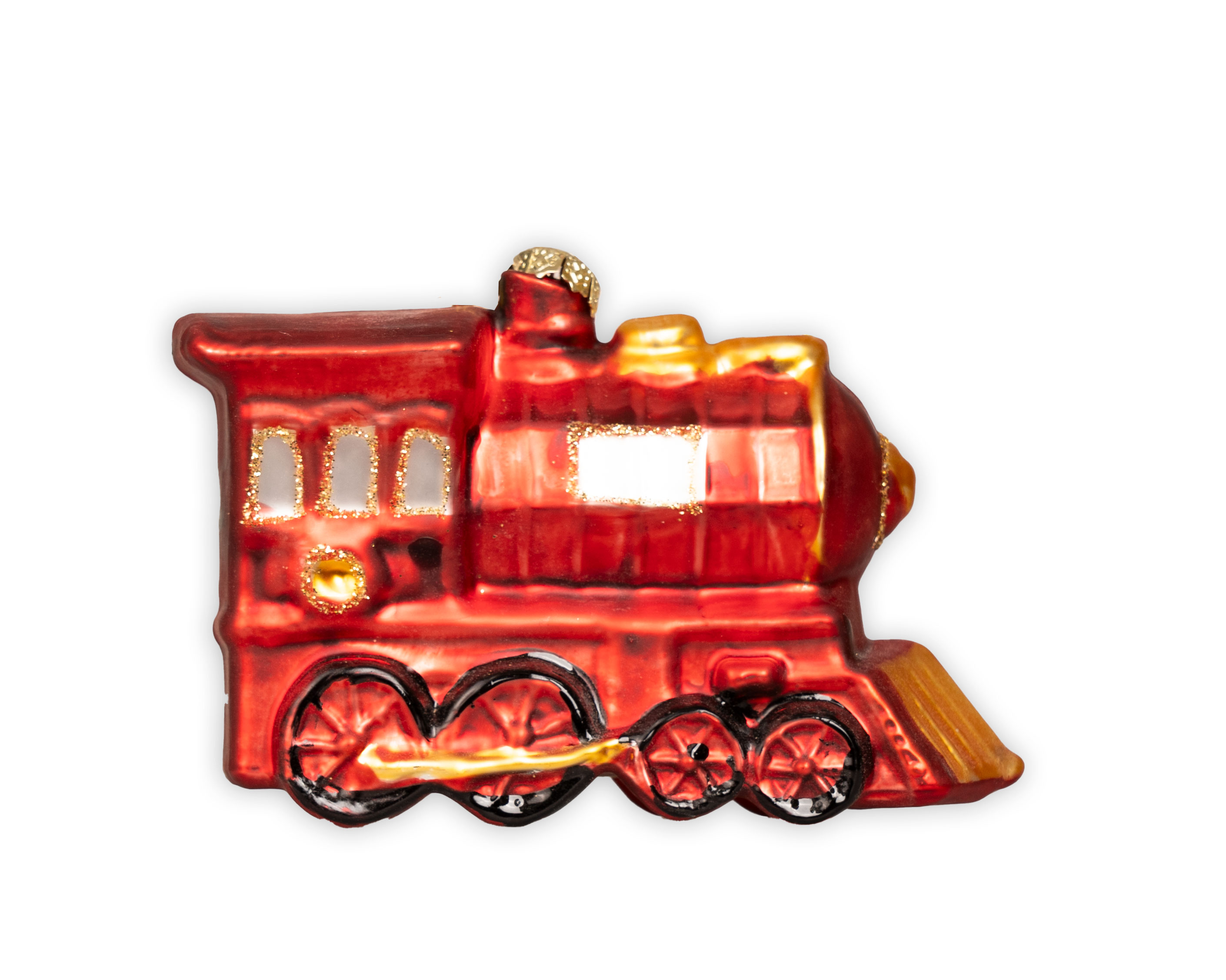 Weihnachtsbaumschmuck Lok rot