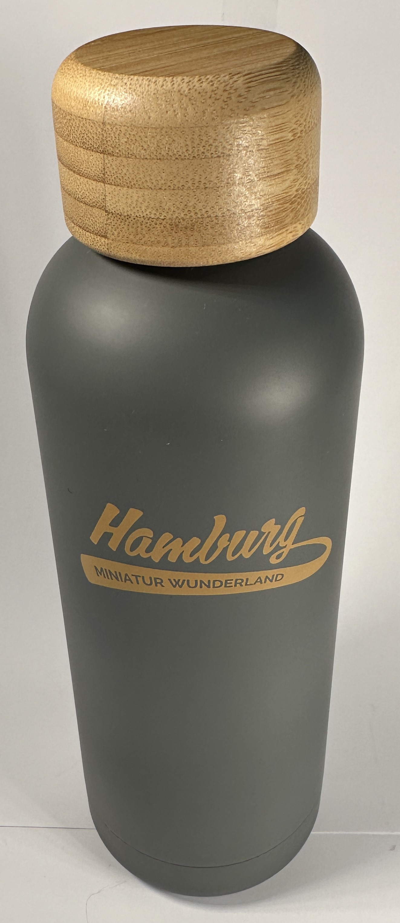 Trinkflasche Soft-Touch - "Hamburg - Miniatur Wunderland", grau Trinkflasche Soft-Touch - "Hamburg - Miniatur Wunderland", grau