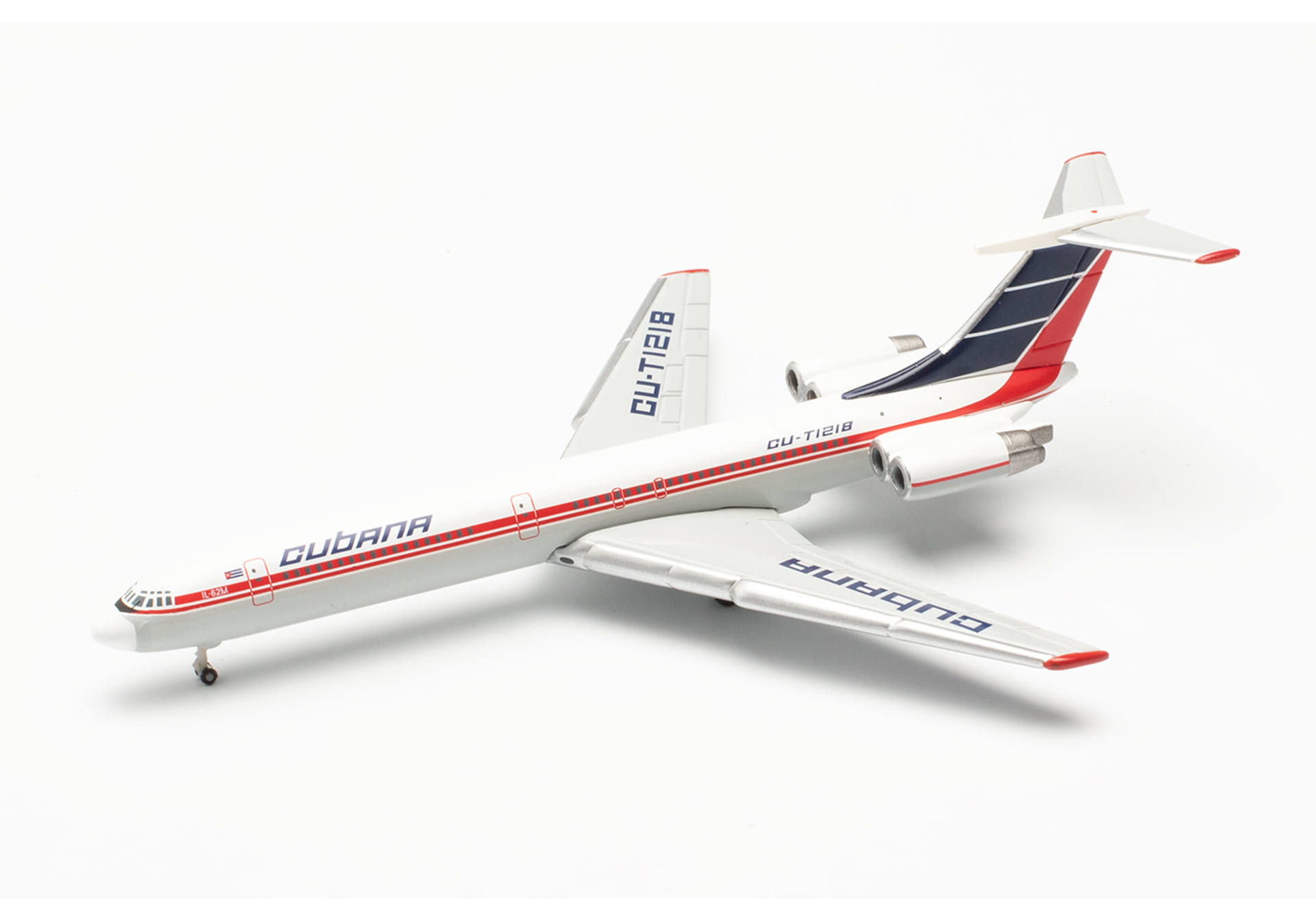 Herpa 537315 Ilyushin IL-62M Cubana de Aviacion - CU-T1218 1:500