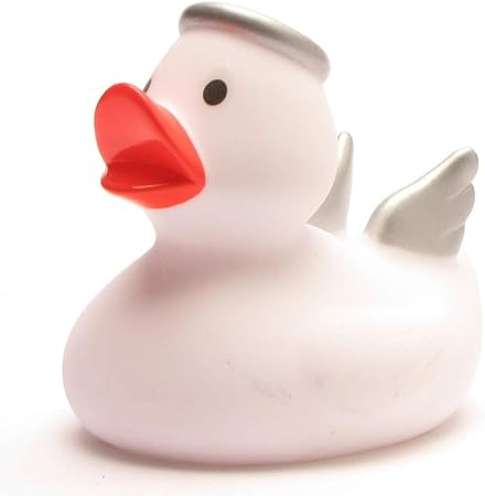 ‎Bath duck - rubber duck angel duck with squeaky function