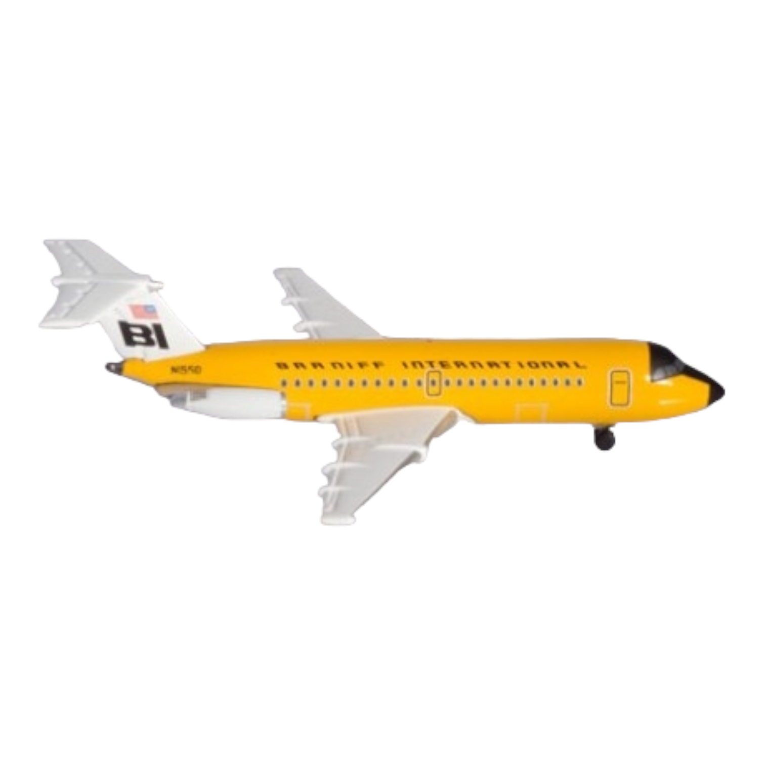 Herpa 533003 BAC 1-11-200 Braniff International "Jelly bean Ochre"