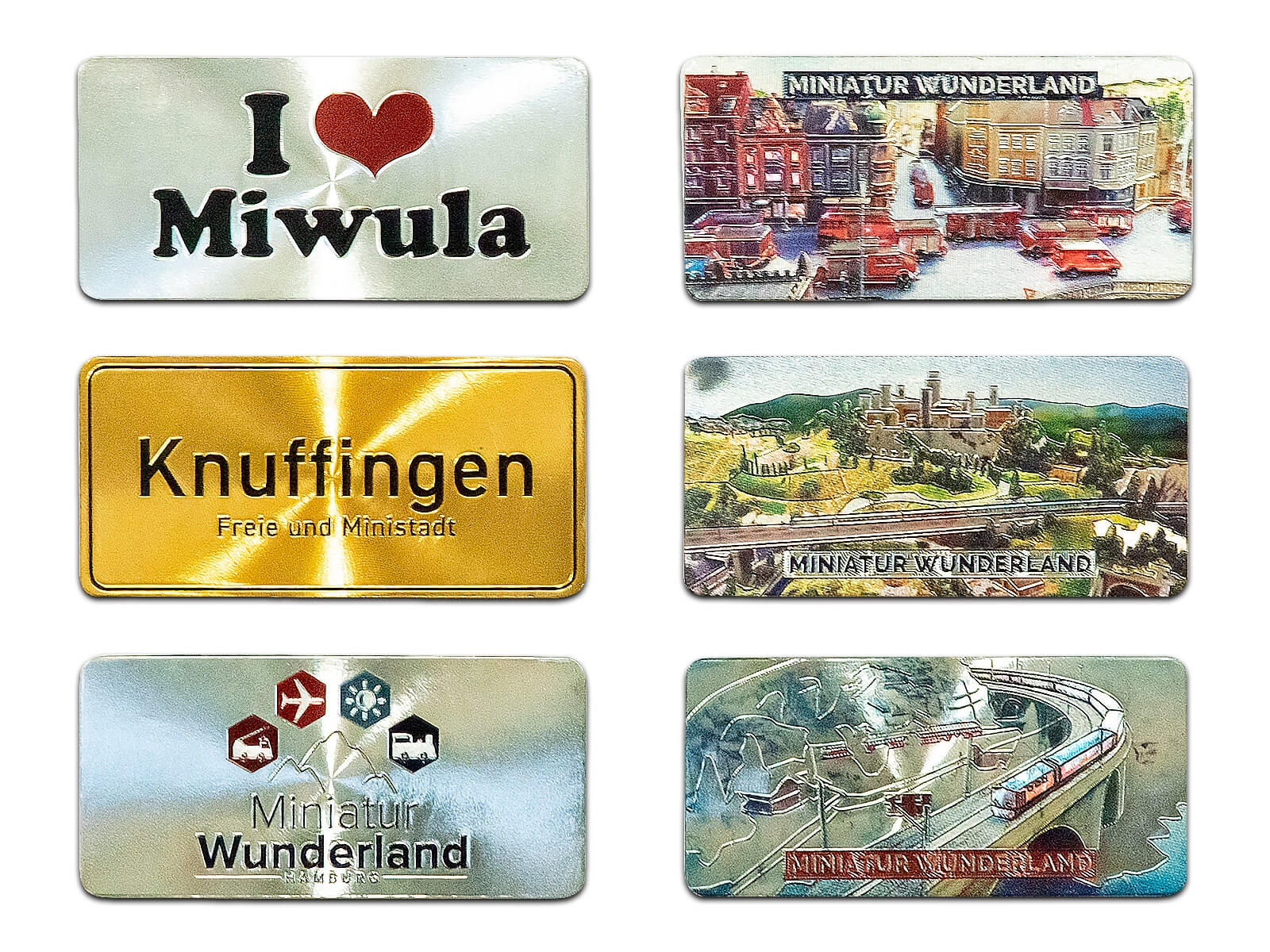 Miniatur Wunderland 6er Magnet-Set