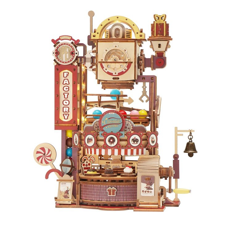 Chocolate Factory 3D Puzzle Wood - Robotime ROKR LGA02