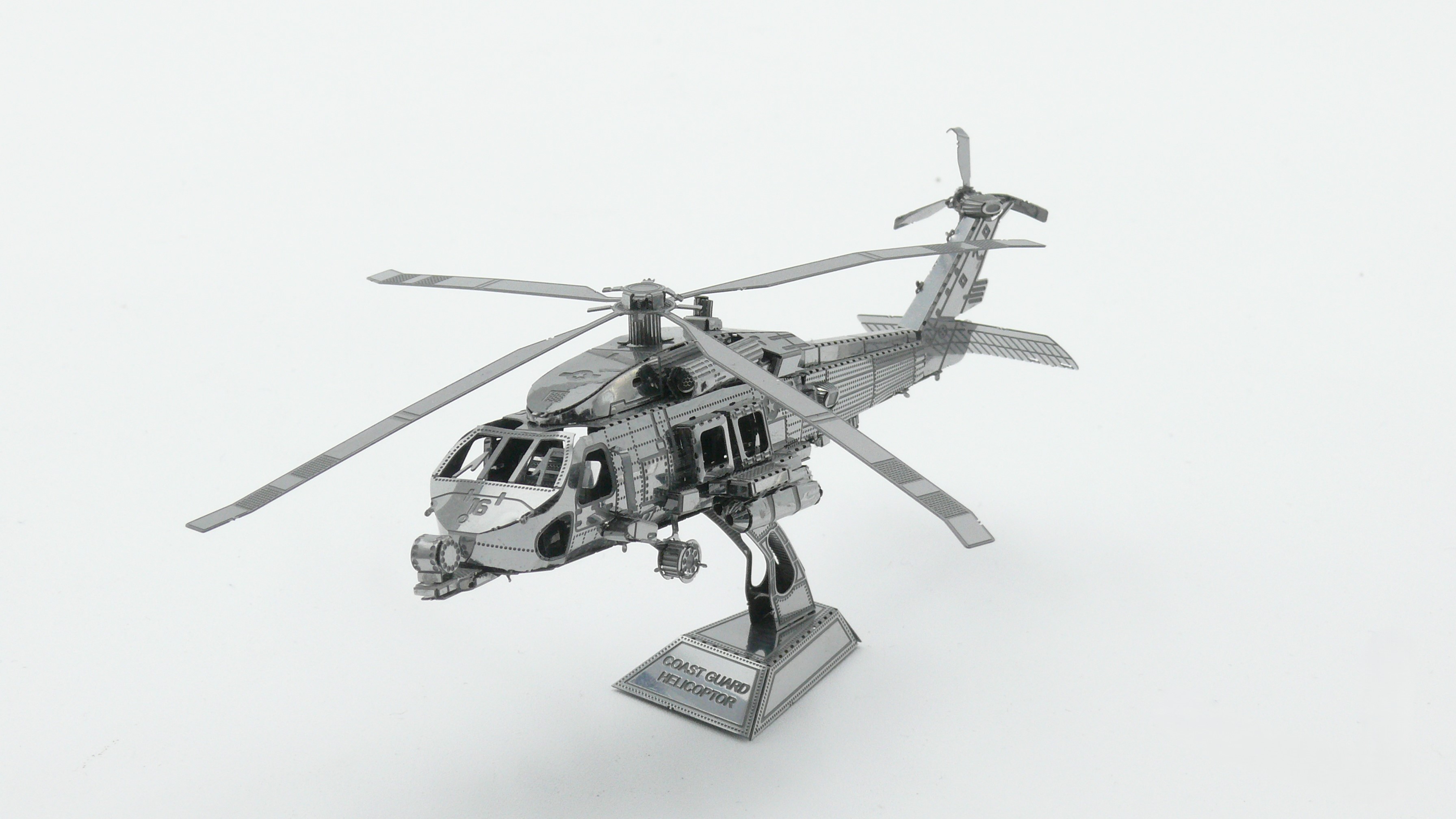 3D Metal Model Coast Guard Helicopter