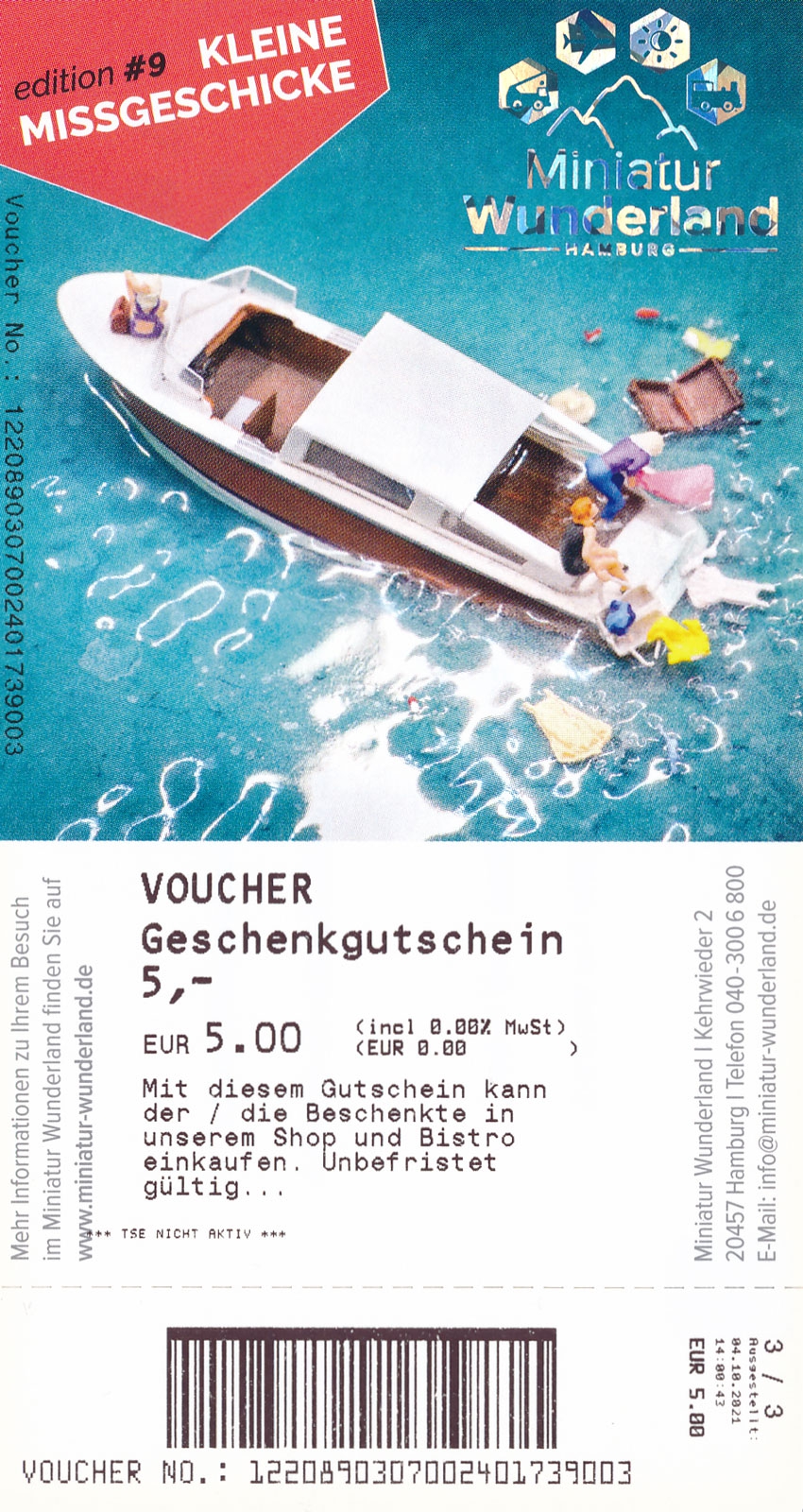 5 € Gift Voucher for Shop or Bistro