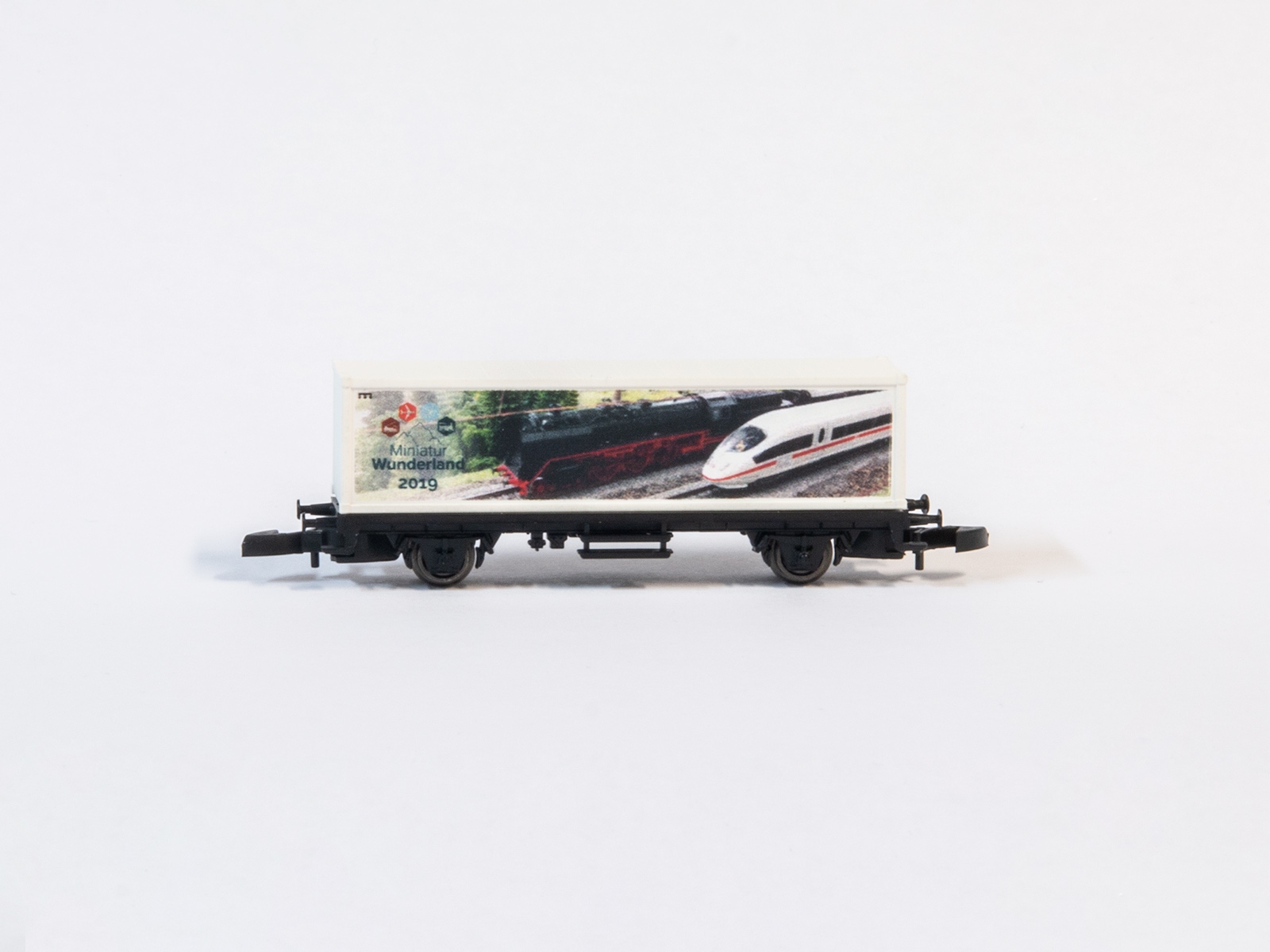  Sonderwagen Spur Z mini-club Containerwagen 2019 "Dampflok + ICE"