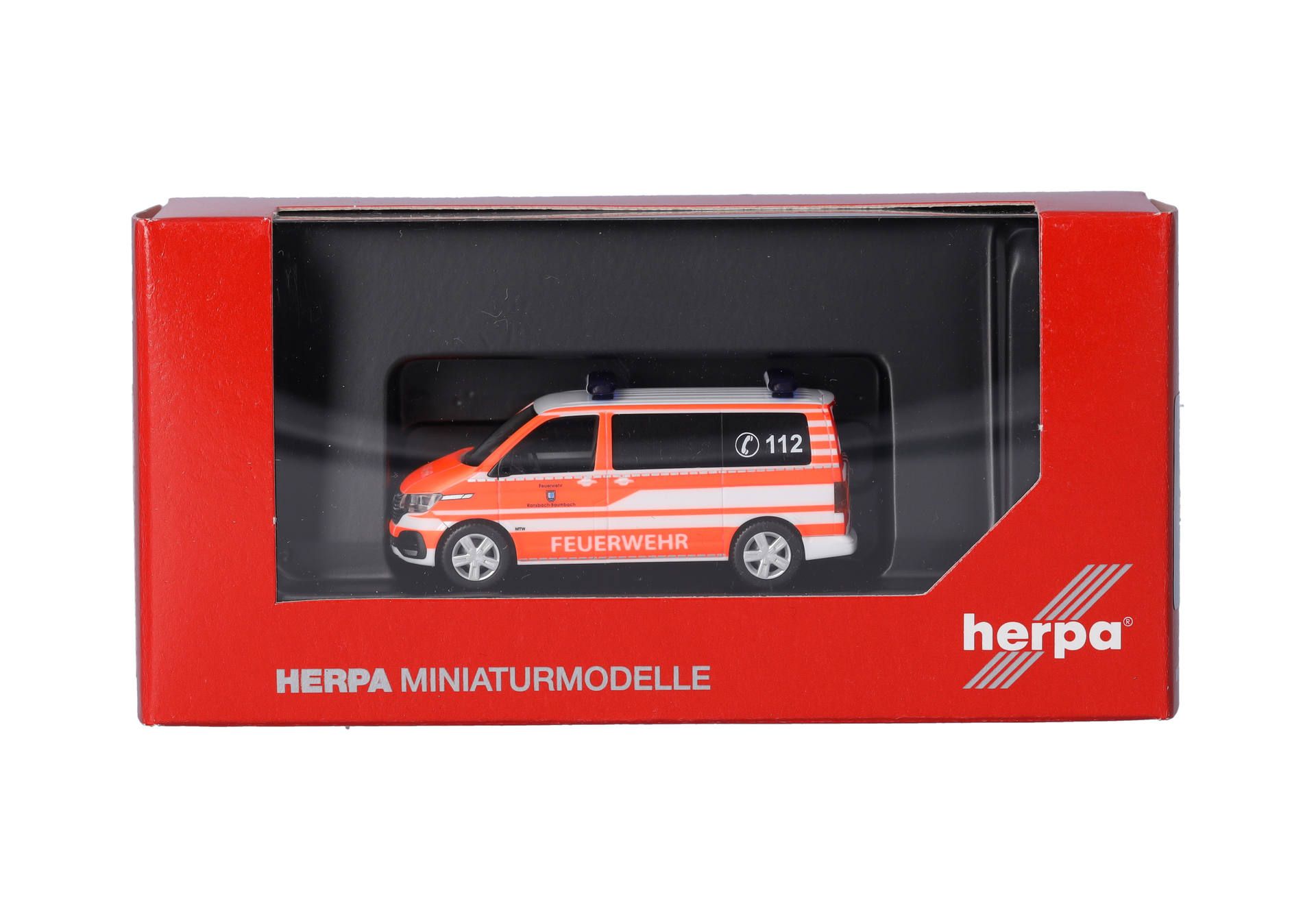 Herpa 097697 VW T6.1 MTW "Feuerwehr Ransbach-Baumbach" (Rheinland-Pfalz/Ransbach-Baumbach) 1:87