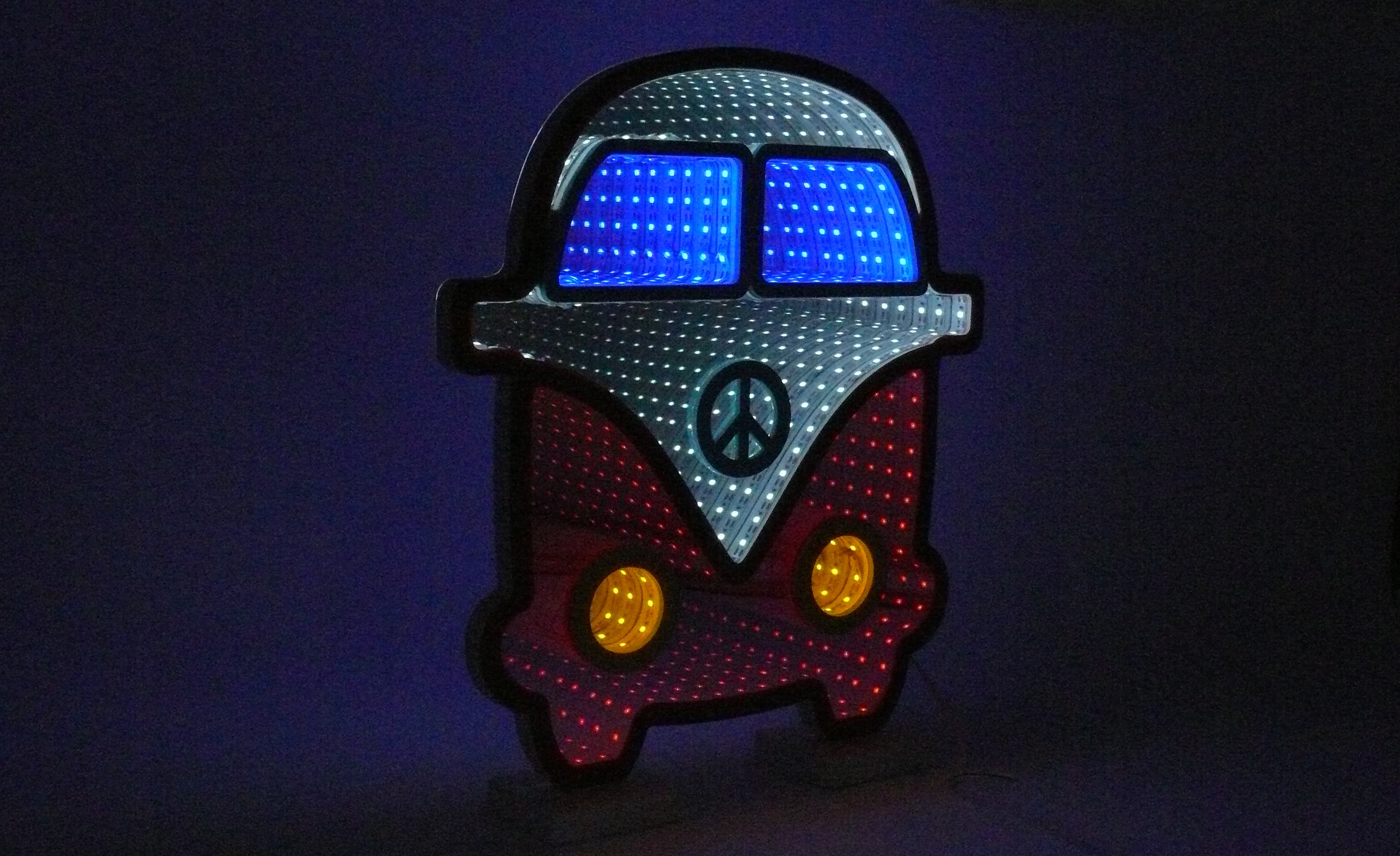LED infinity Lampe Bus