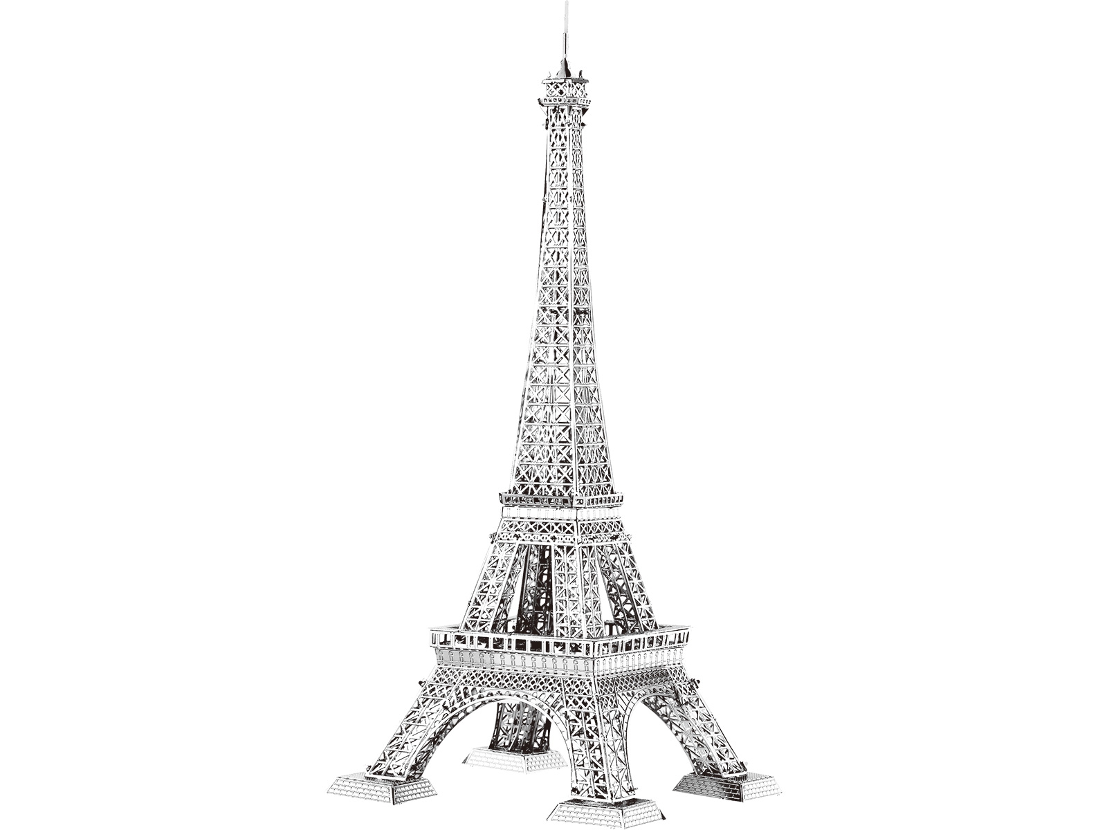 3D Metal Model Eiffel Tower