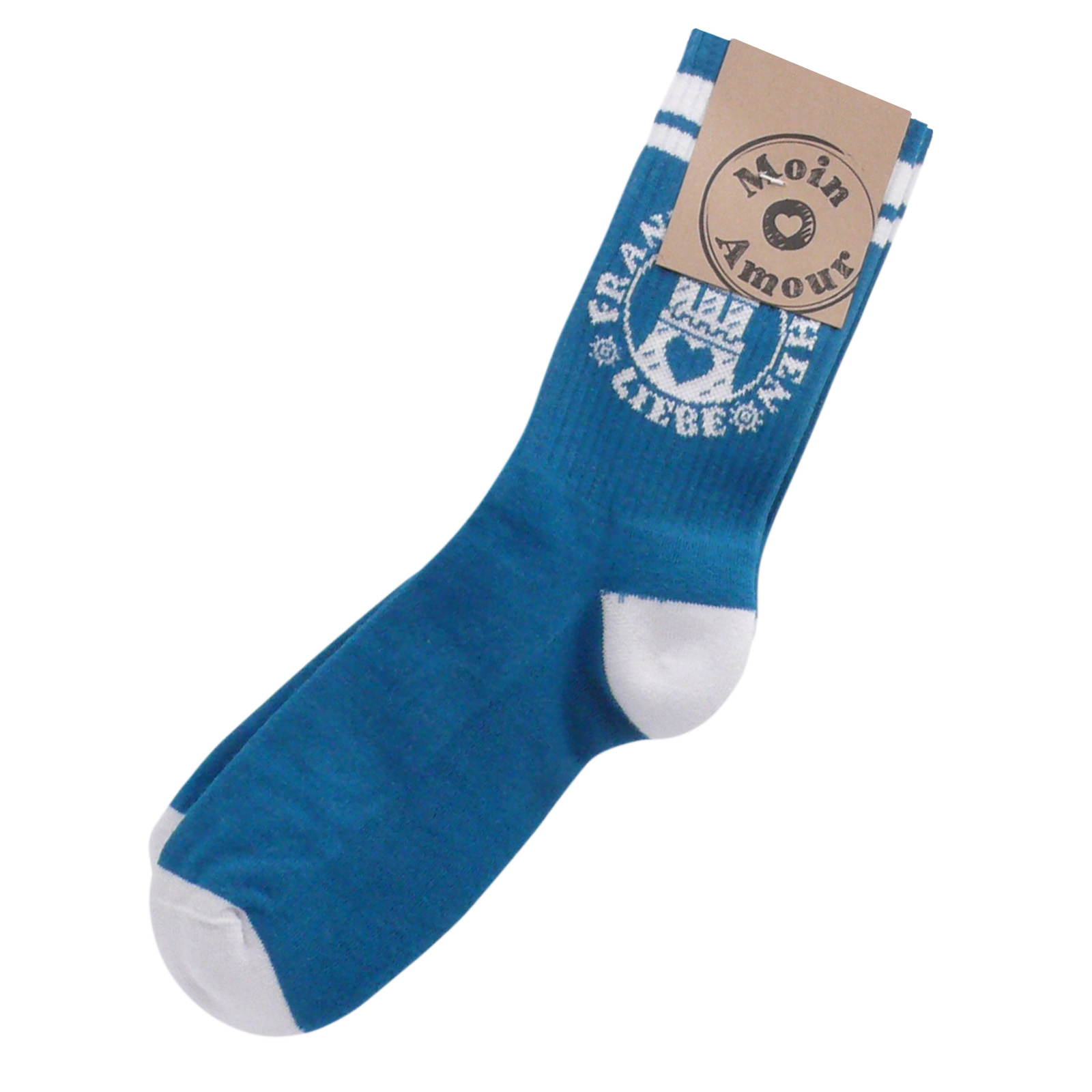 Franzbrötchenliebe Socken -  "Lyons Blue"
