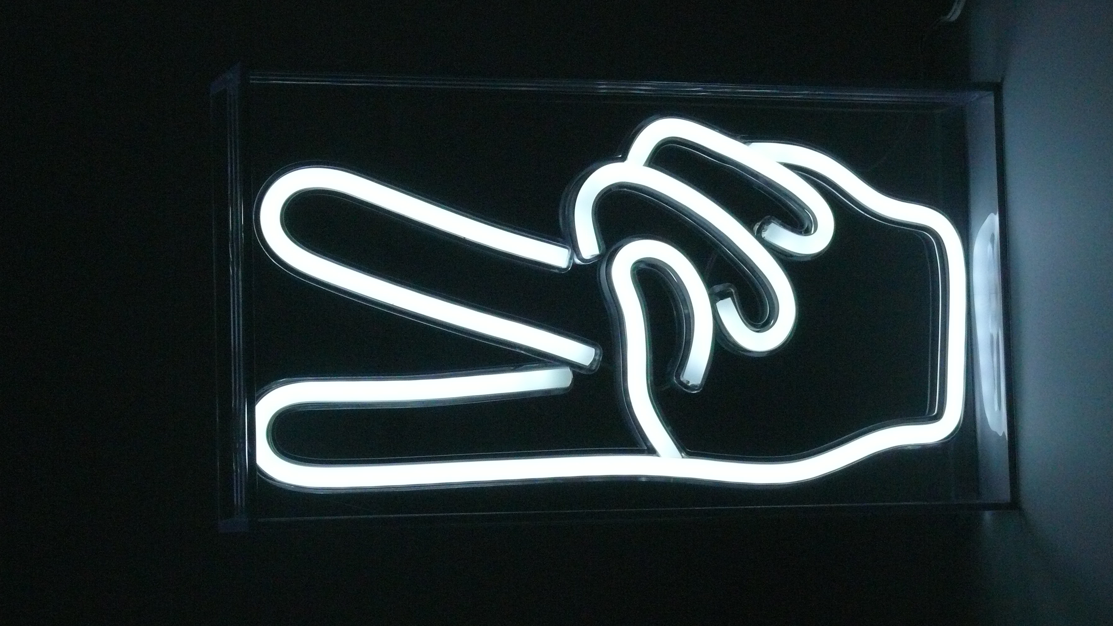Neonlampe Peace