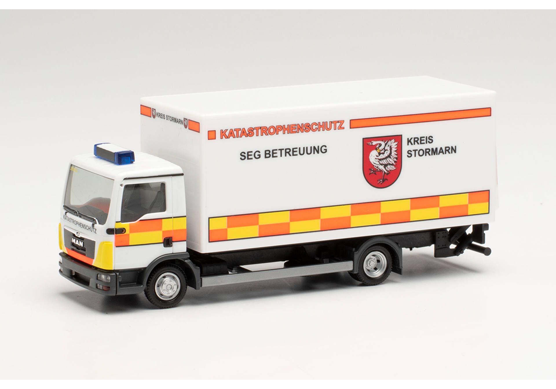 Herpa 096560 MAN TGL Koffer-LKW Ladebord Stormarn Model H0 1:87