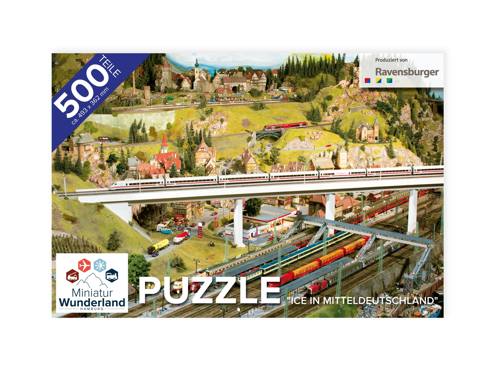 Puzzle "ICE in Central Germany", 500 pcs.