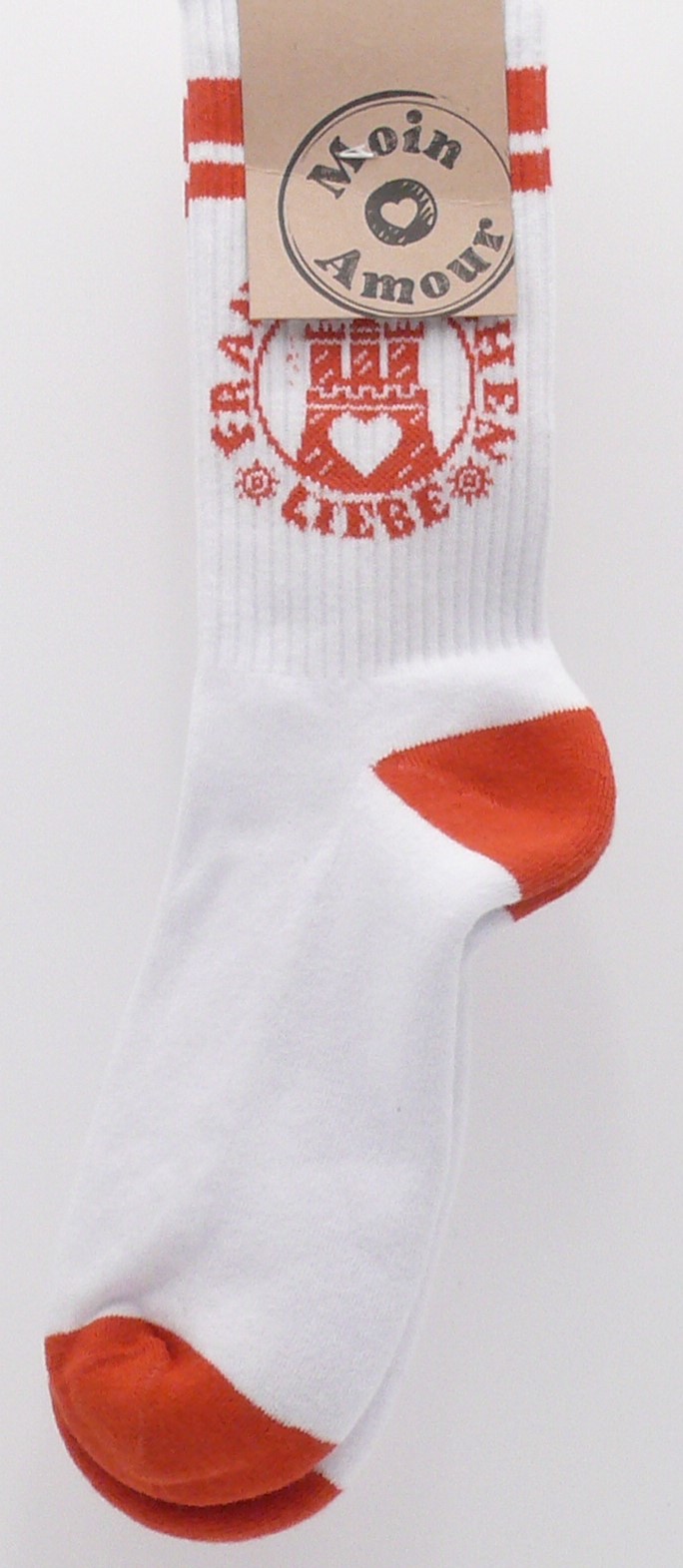 Franzbrötchenliebe Socken -  "Hamburg Red" (43-46)