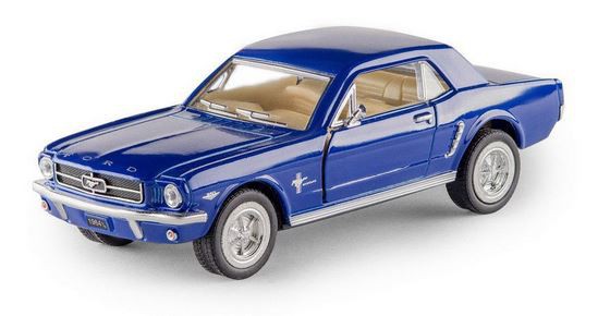 KINSMART 1964 1/2 Ford Mustang - blue 1:36