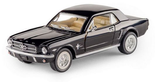 KINSMART 1964 1/2 Ford Mustang - black 1:36