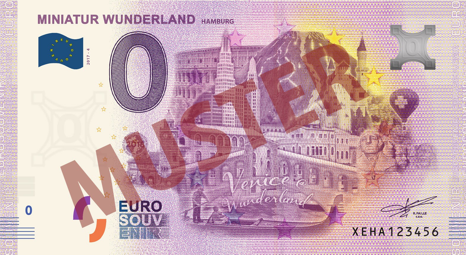 Euro-Souvenir-Banknote (2018-4)