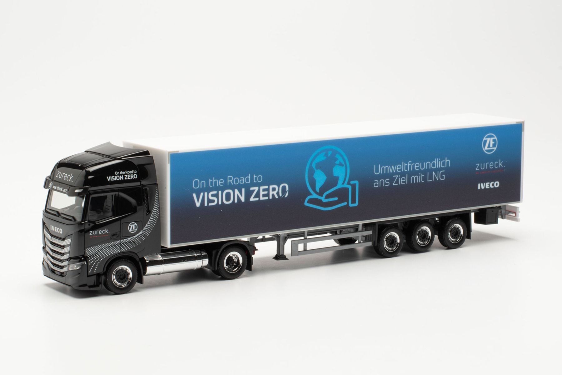 Herpa 948388 Iveco S-Way LNG "Zureck / Vision Zero" Model H0 1:87