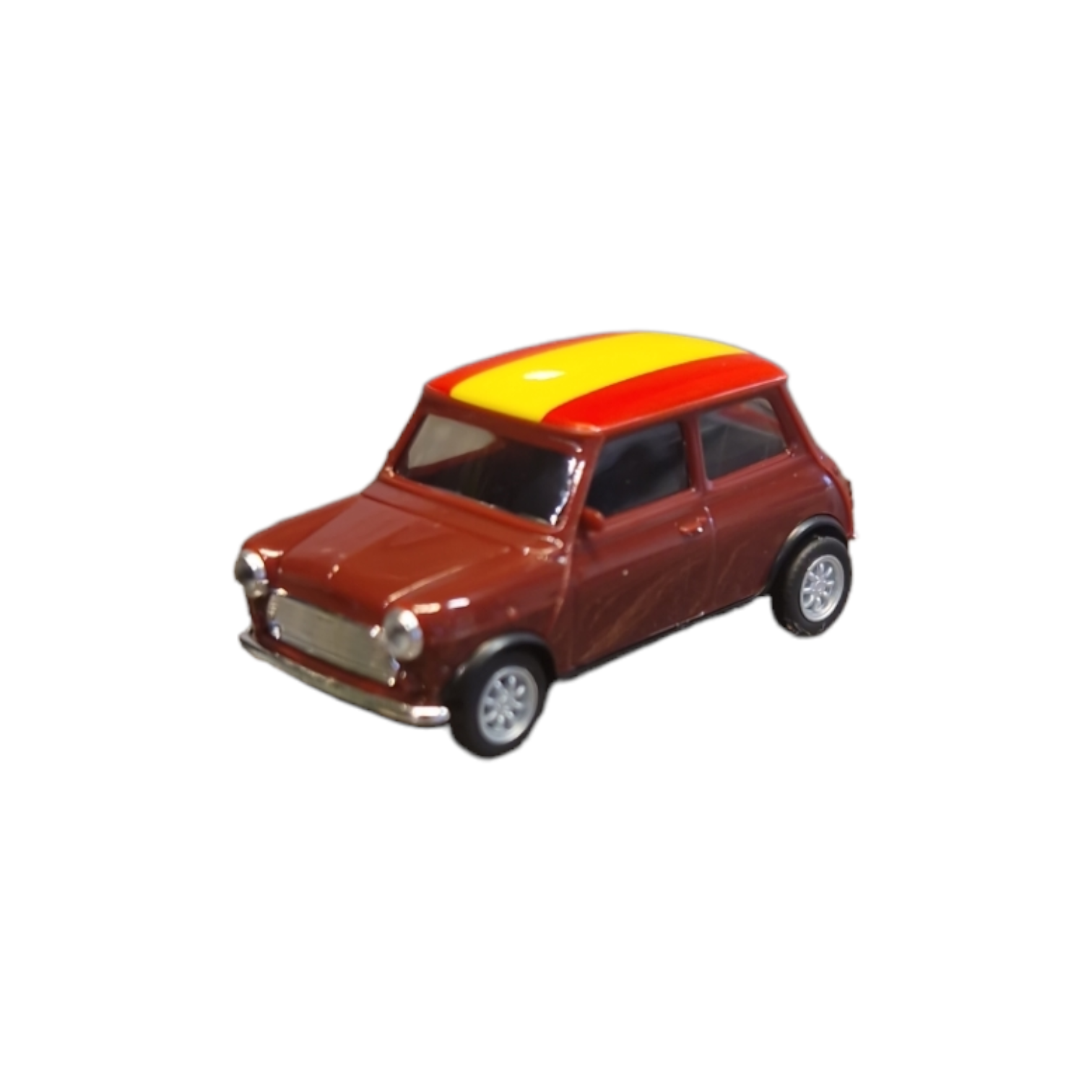 Herpa 420747 Mini Cooper EM21 Spanien Flagge Modellfahrzeug H0 1:87