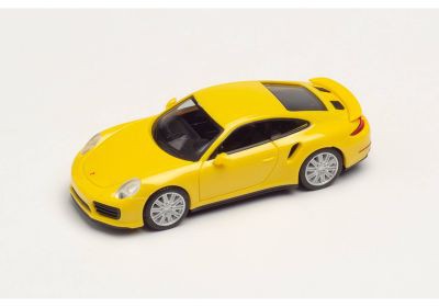 Herpa 028615-003 Porsche 911 Turbo, racinggelb