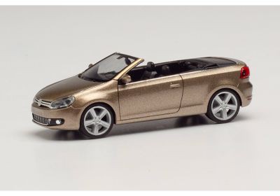 Herpa 034869-002 Volkswagen (VW) Golf Cabrio, sweet data gold metallic