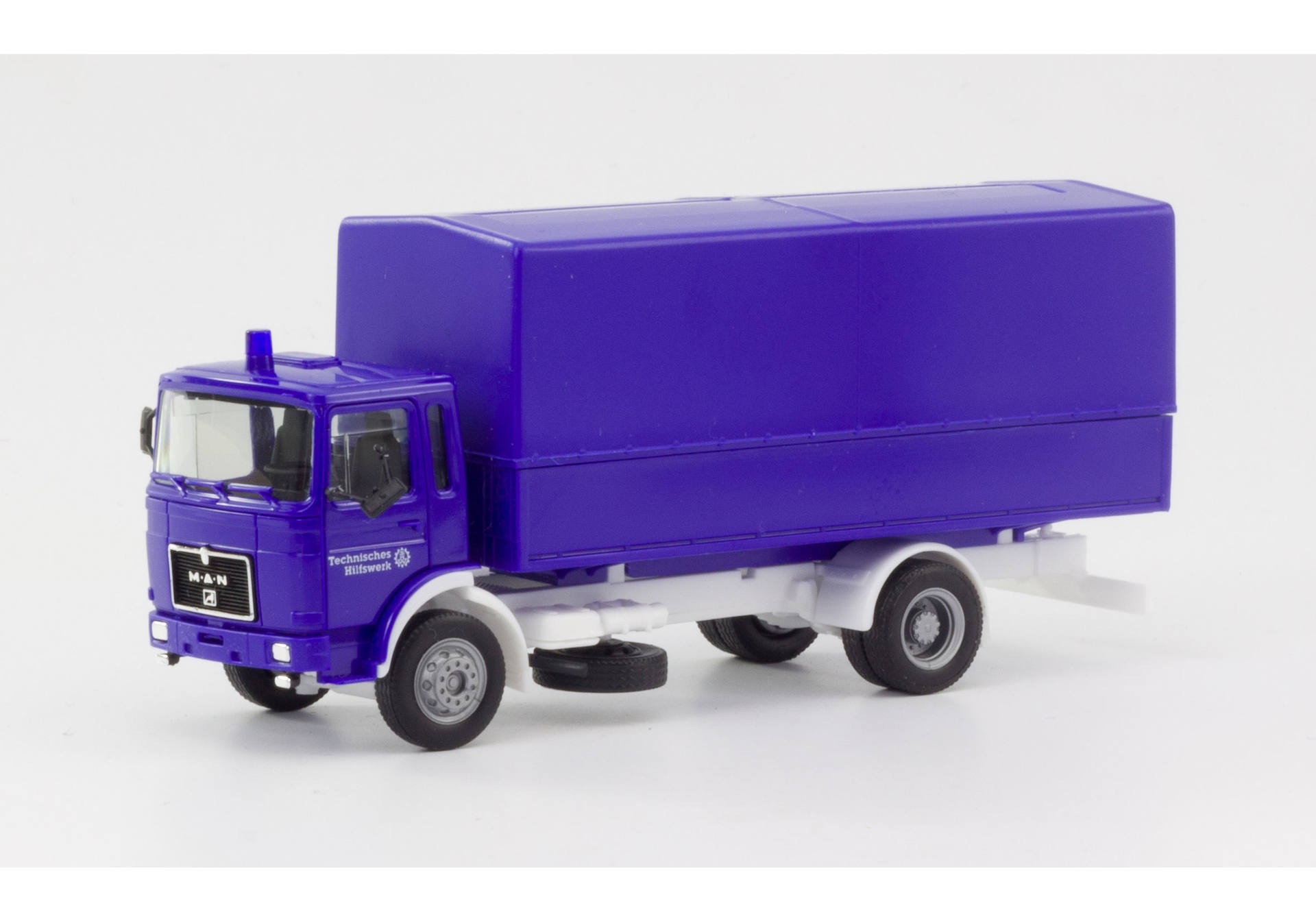 Herpa 310925 MAN F8 Planen-LKW "THW"