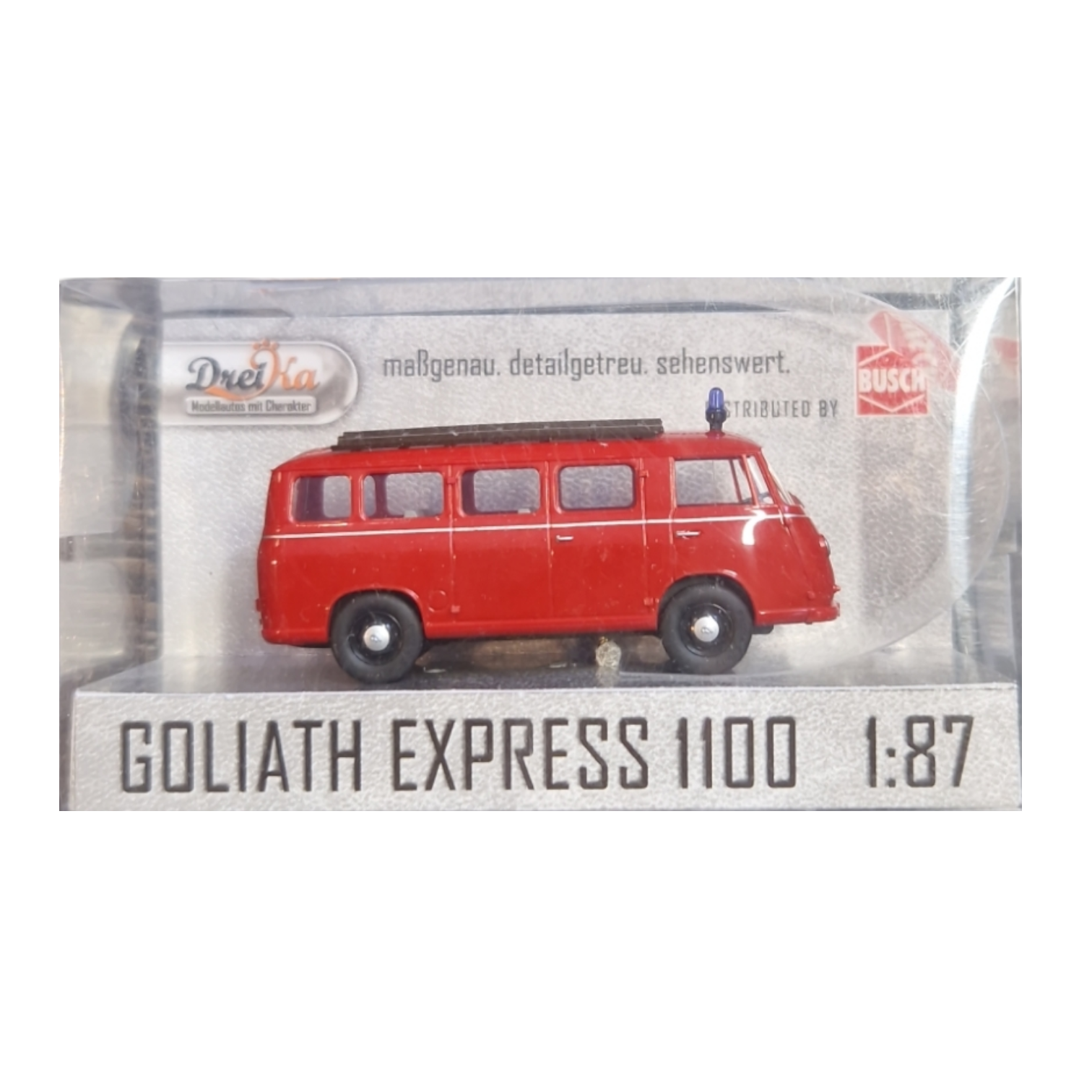 Busch Kastenwagen Goliath Express 1100 Feuerwehr 94123 Model 1:87H0