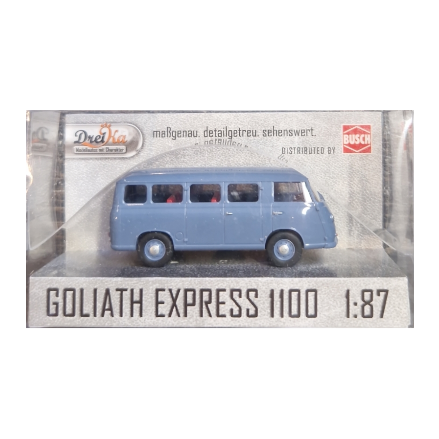 Busch Kastenwagen Goliath Express 1100 Light Blue 94100 Model 1:87H0