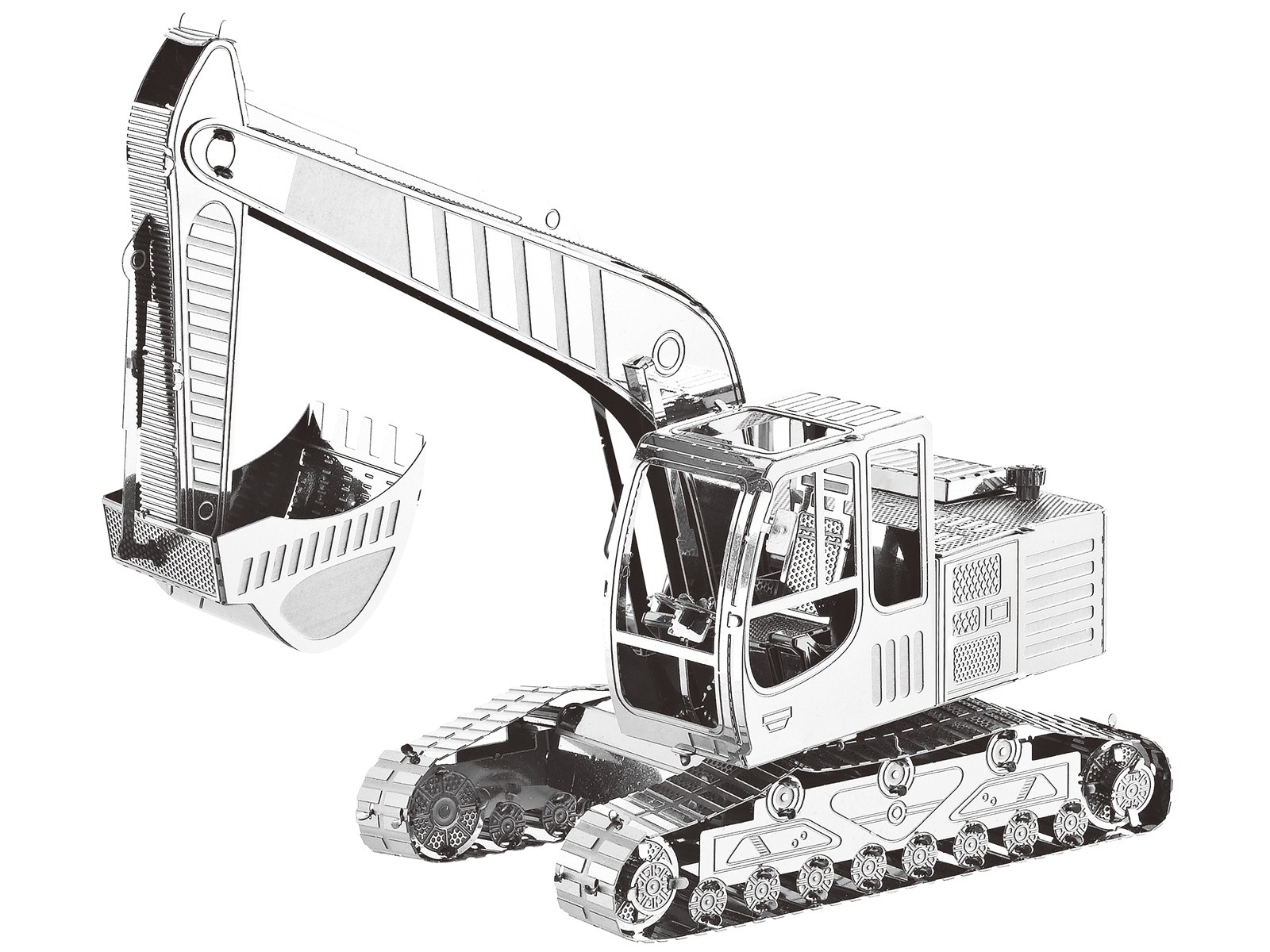 Mini 3D Metal Model Excavator