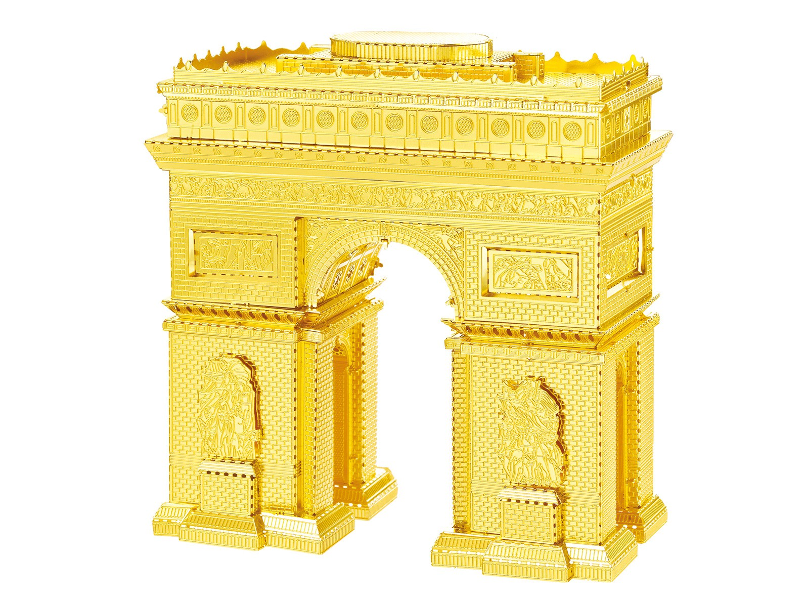 3D Metal Model Arc de Triomphe - Gold Edition