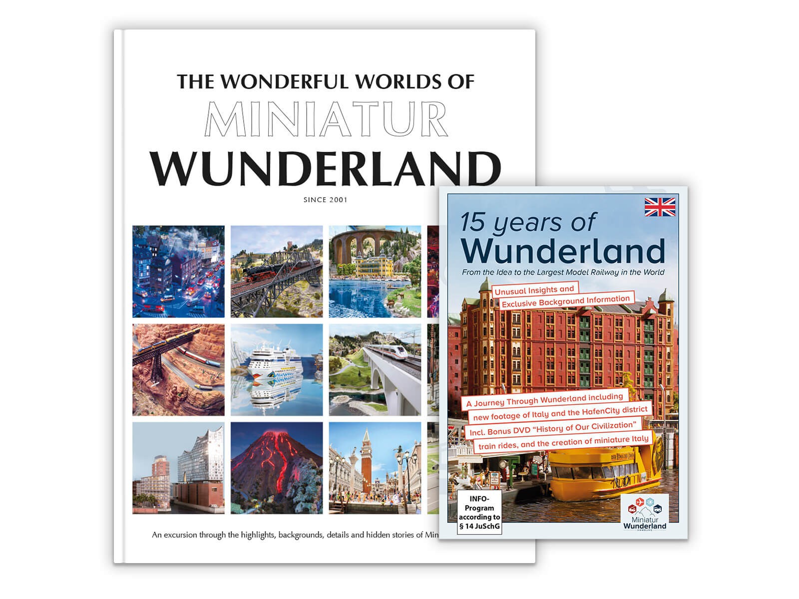 Combo Offer "The Wonderful Worlds of Miniatur Wunderland" Book & DVD "15 Years Wunderland"